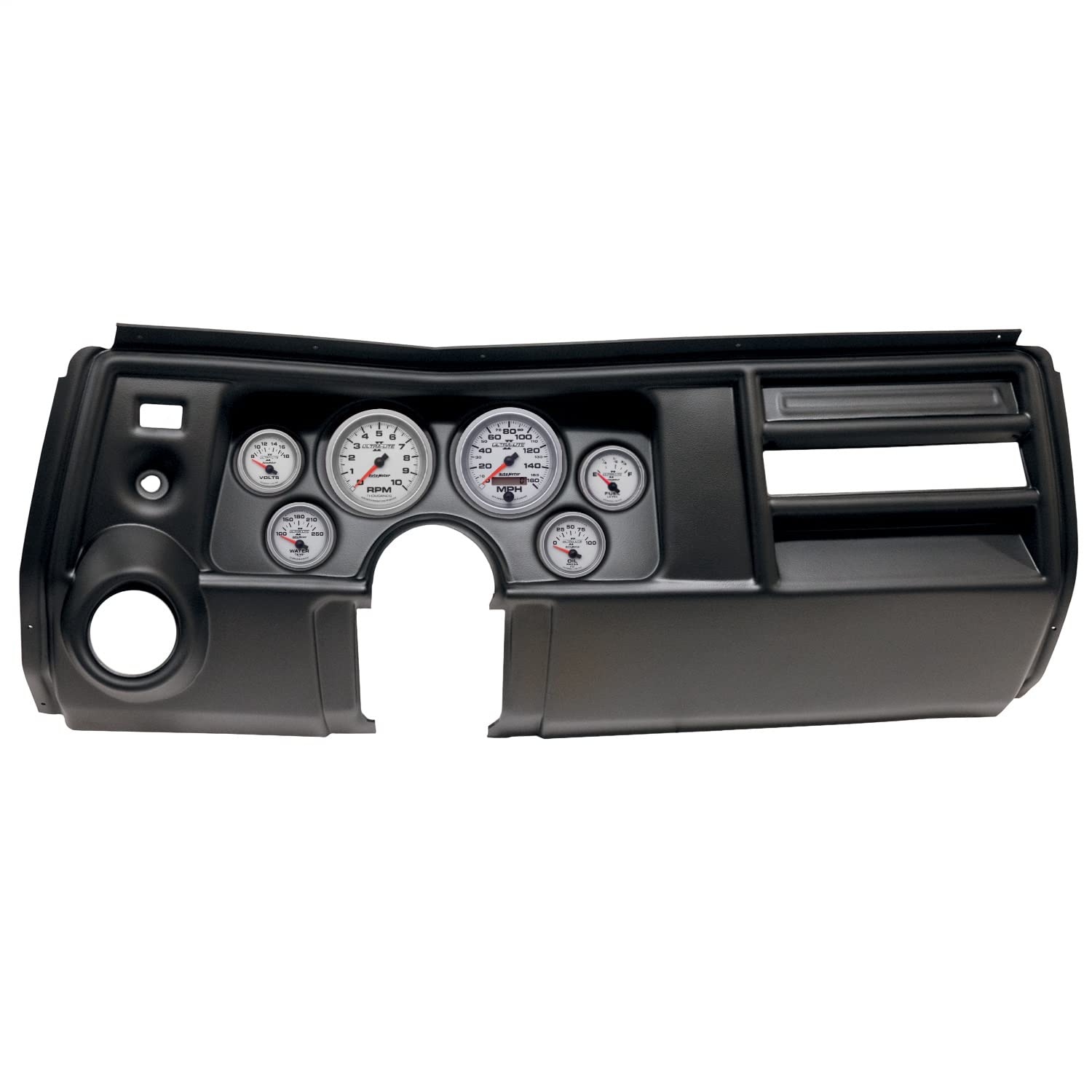AutoMeter Dash Kit Direct Fit, (3 3/8" X2, 2 1/16" X4), Chevy Chevelle Vent 69, Ultra-Lite Ii (2909-14)