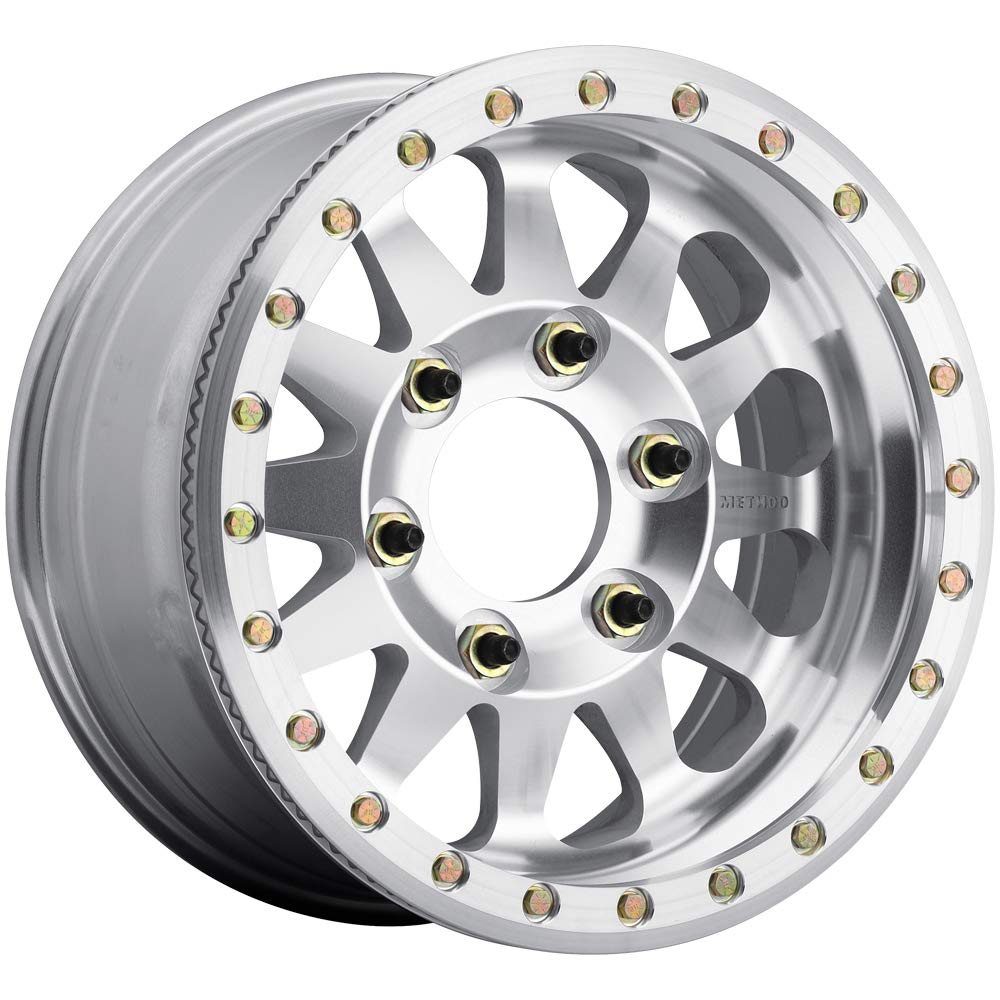 Method Race Wheels 17x9" Beadlock Raw Machined 6x135", 12mm offset 4.5" Backspace, MR10179016312B