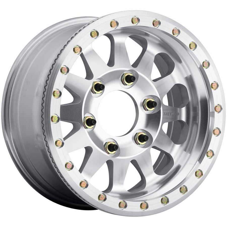 Method Race Wheels 17x9" Beadlock Raw Machined 6x135", 12mm offset 4.5" Backspace, MR10179016312B