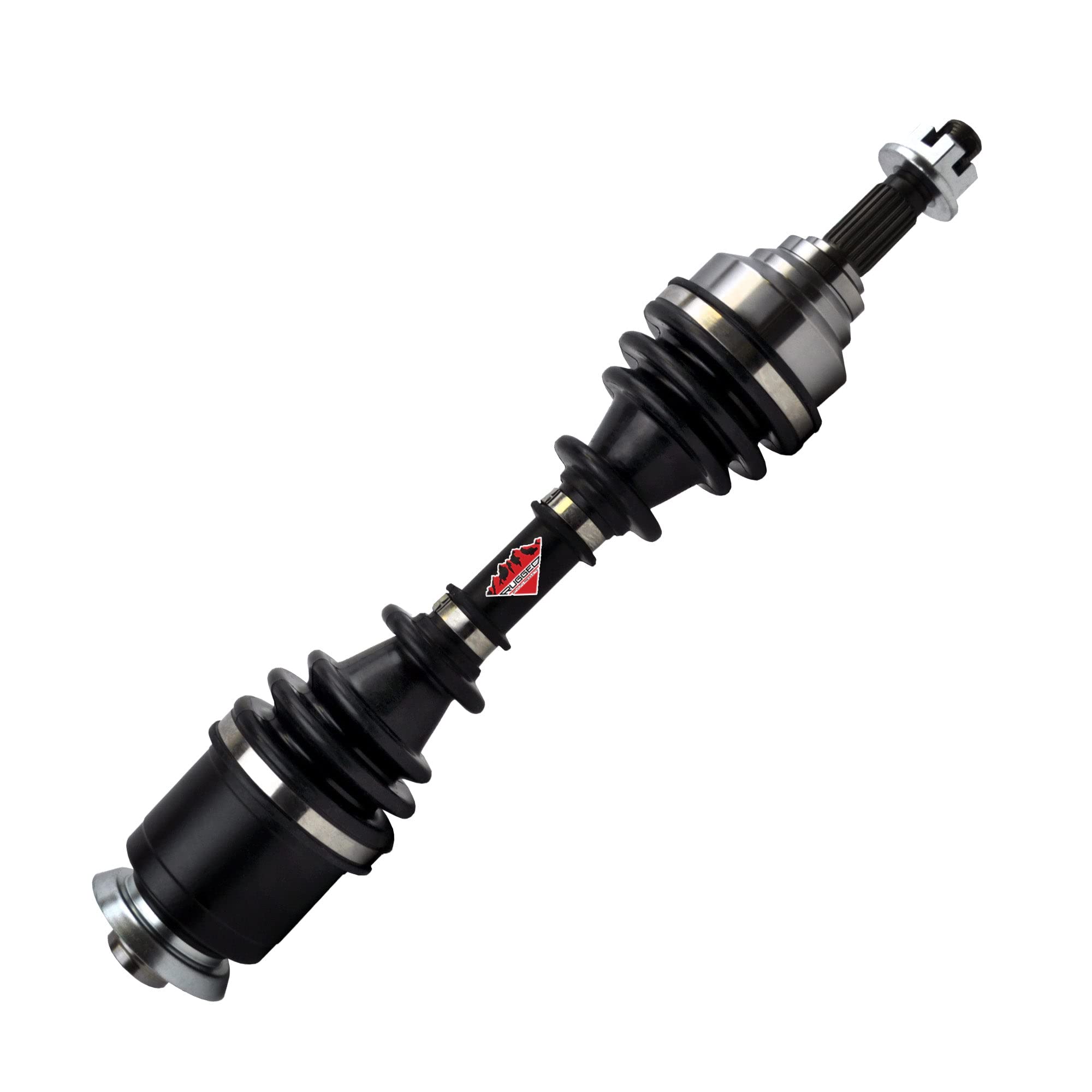 Performance Front Left Rugged Axle for (1998-2001) Arctic Cat 250/300/400/500, Stainless-Steel Clamps for High Protection & Machined Heat Treated for Longer Life Span OEM: 0402-249, 0402-779