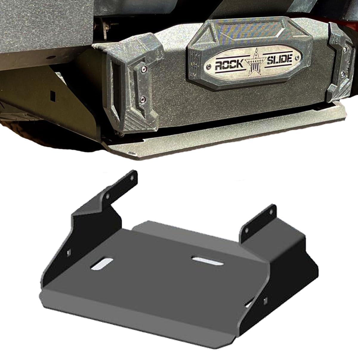 R-Step Rock Slide Engineering 9 Inch Skid Plate for Jeep Gladiator JT 2020-2026, RS-SP-9