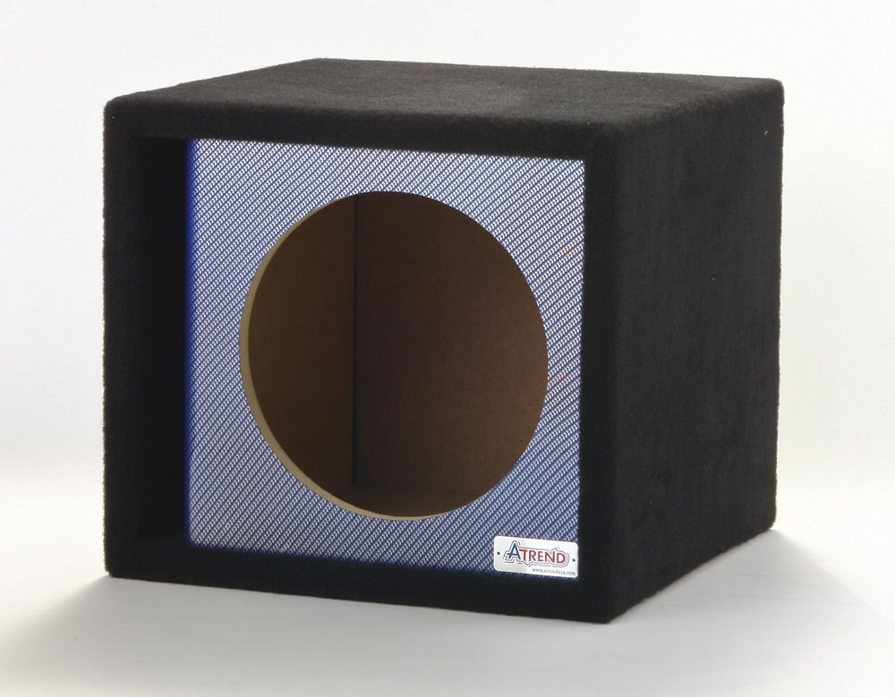 12" ATREND single vented blue carbon fiber