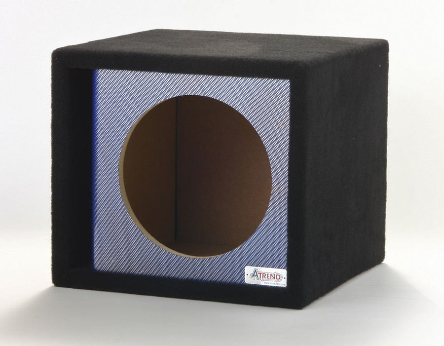 12" ATREND single vented blue carbon fiber