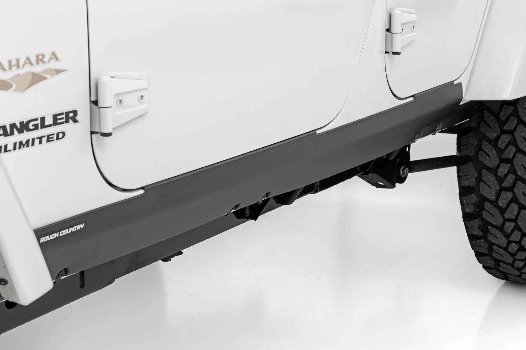 Rough Country Sill Plates Rocker for Jeep Wrangler JK/Unlimited (2007-2018) - Trail Cladding Durable Side Protection, Scratch & Impact Resistant, Easy Install
