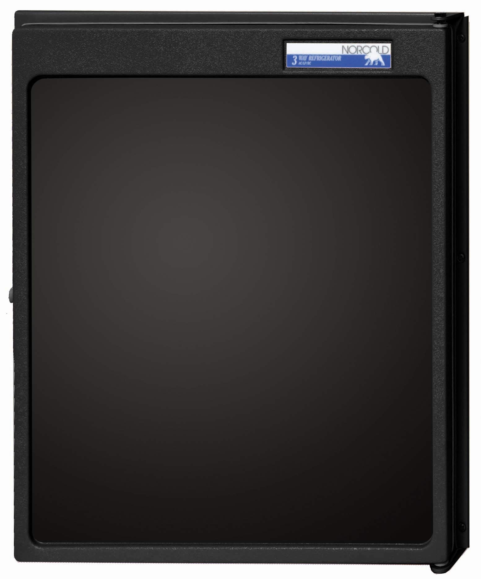 1.7 cu. ft. Norcold Refrigerator (3-Way AC/LP/DC 1DL, Right Hand Door Black Door)