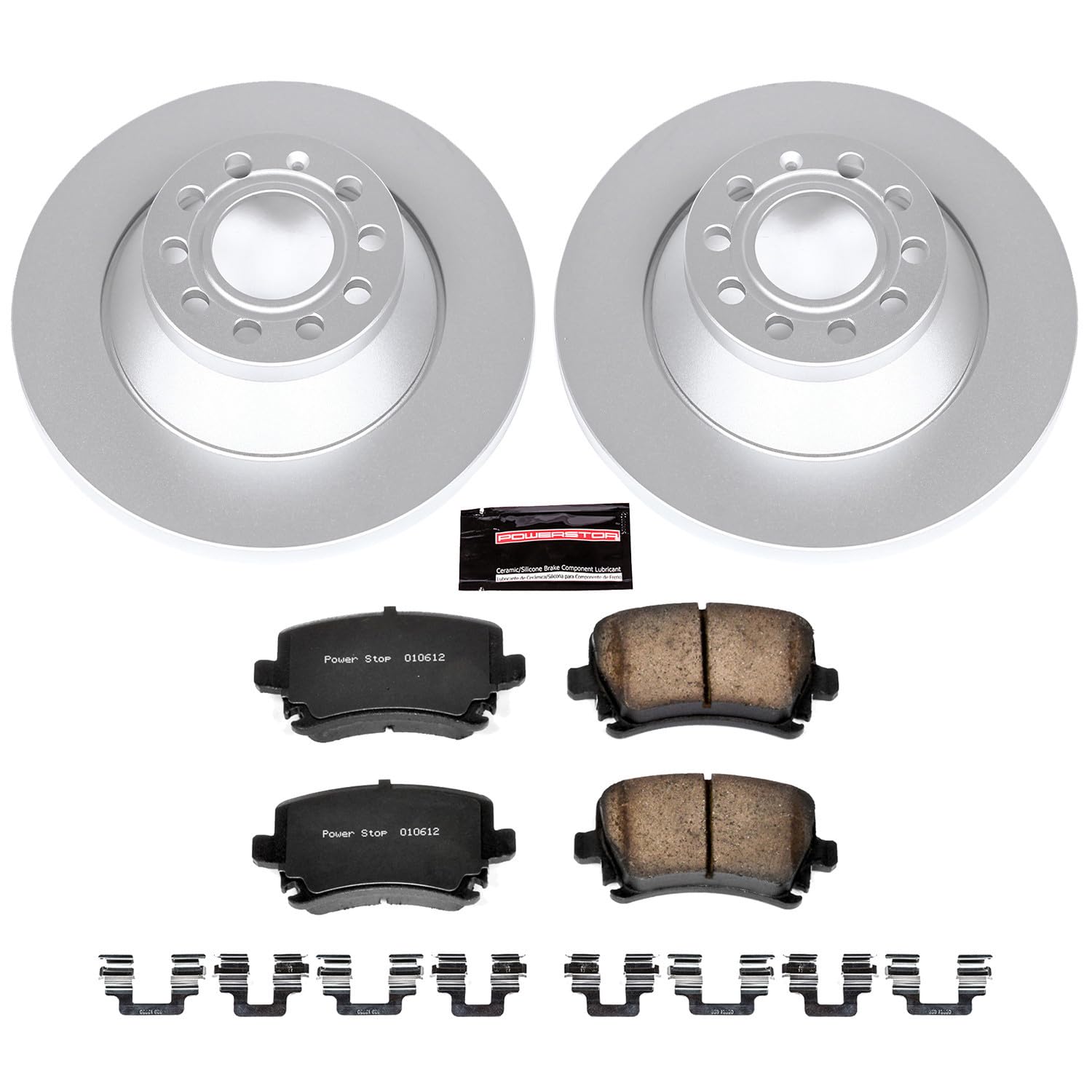 Power Stop CRK4625 Z23 Evolution Geomet Coated Brake Kit For Audi A6 2006-2011, Audi A6 Quattro 2005-2008 [Model Specific]