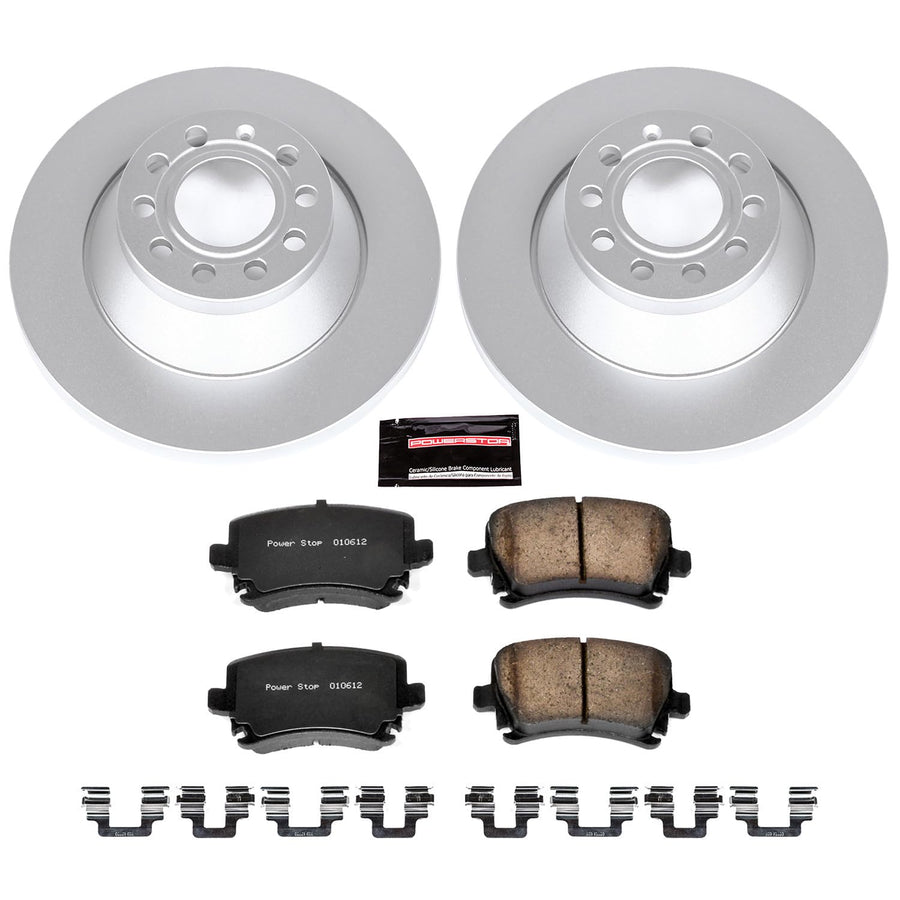 Power Stop CRK4625 Z23 Evolution Geomet Coated Brake Kit For Audi A6 2006-2011, Audi A6 Quattro 2005-2008 [Model Specific]
