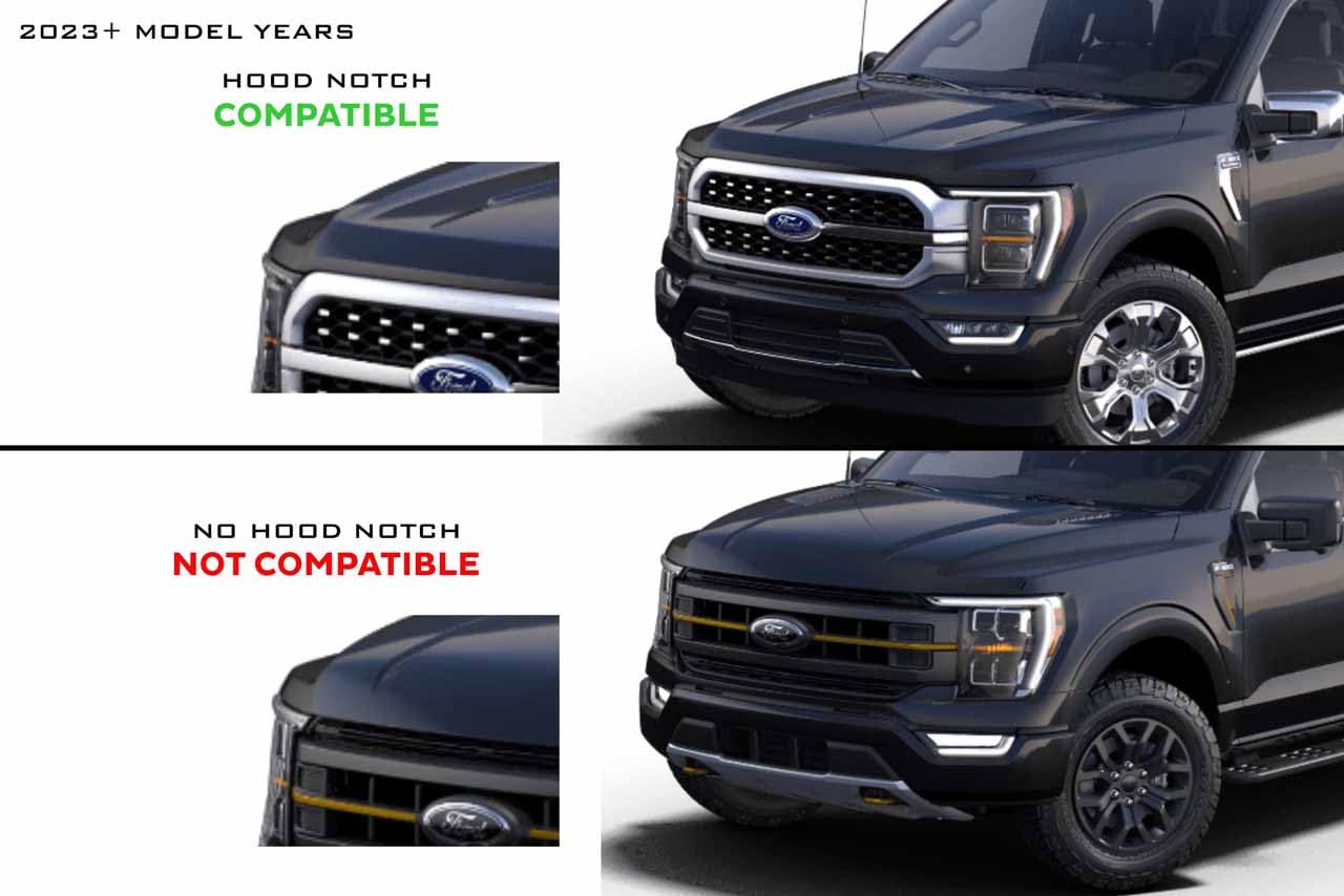 Ford F-150 21+ Morimoto XBG LED DRL Grille, Plug and Play Chrome Grille with White LED DRL (XBG23)