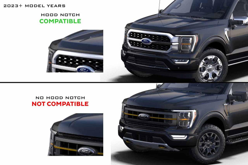 Ford F-150 21+ Morimoto XBG LED DRL Grille, Plug and Play Chrome Grille with White LED DRL (XBG23)