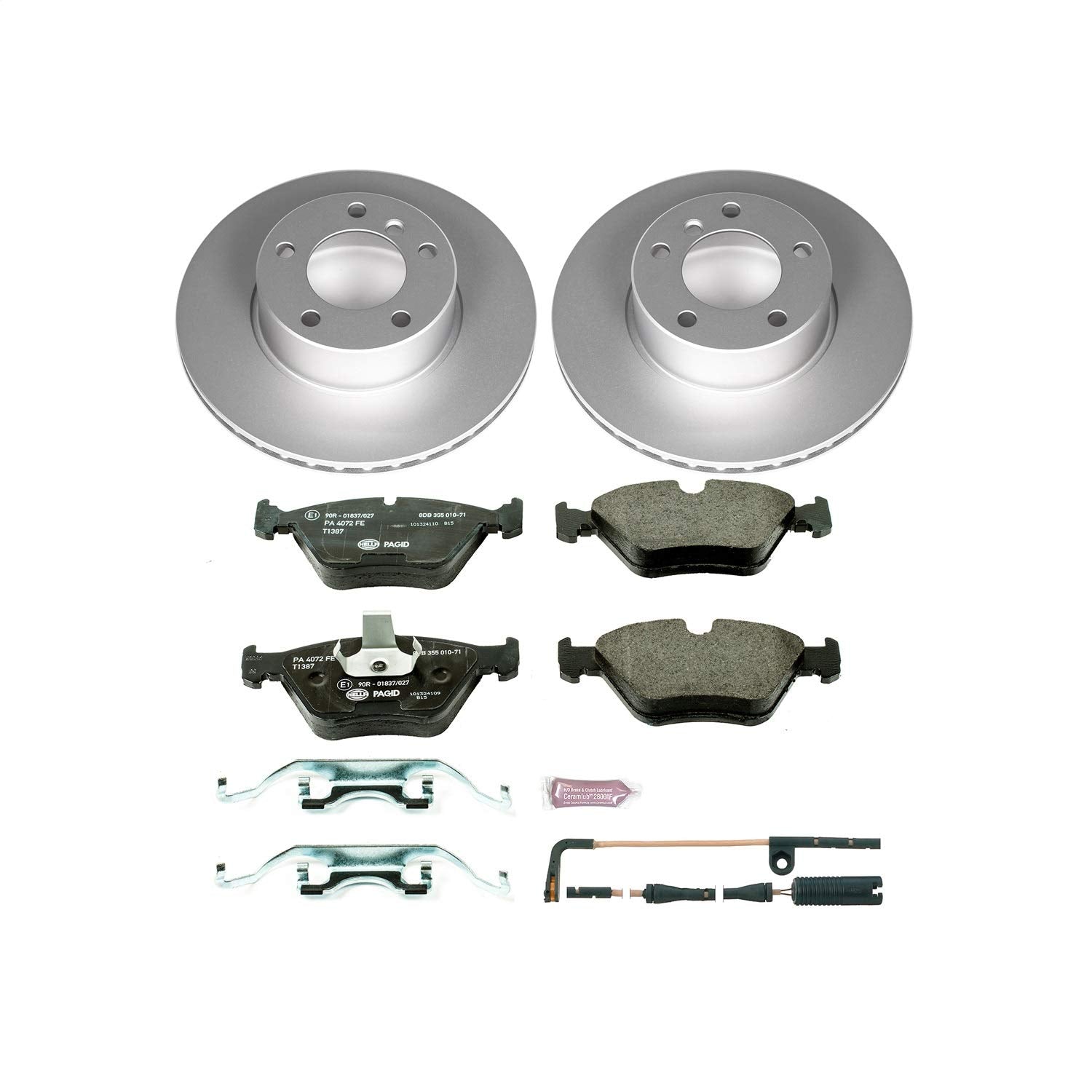 Power Stop ESK628 Euro-Stop Front Brake Kit For BMW 525i 2001-2003, BMW 528i 1997-2000 [Model Specific]
