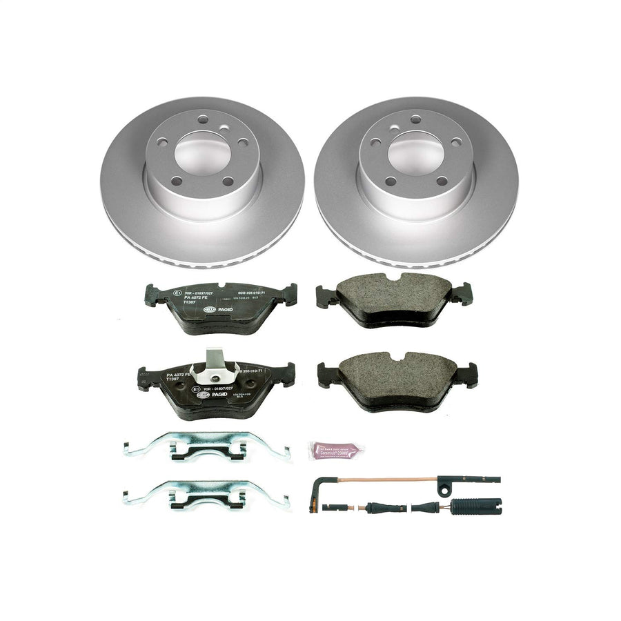 Power Stop ESK628 Euro-Stop Front Brake Kit For BMW 525i 2001-2003, BMW 528i 1997-2000 [Model Specific]