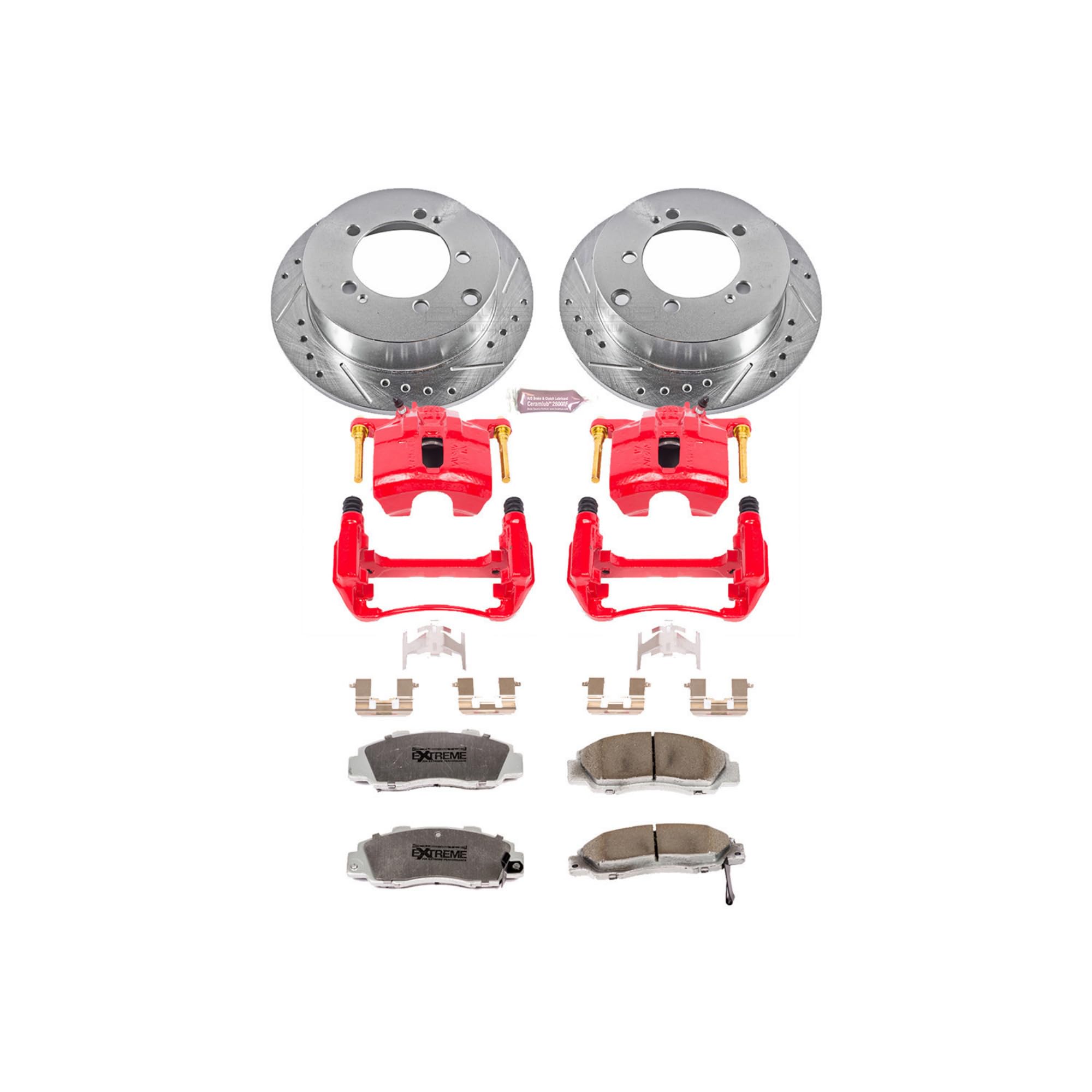 Power Stop Front KC1237-26 Z26 Street Warrior Brake Kit For Acura CL 1998-1999 [Model Specific]