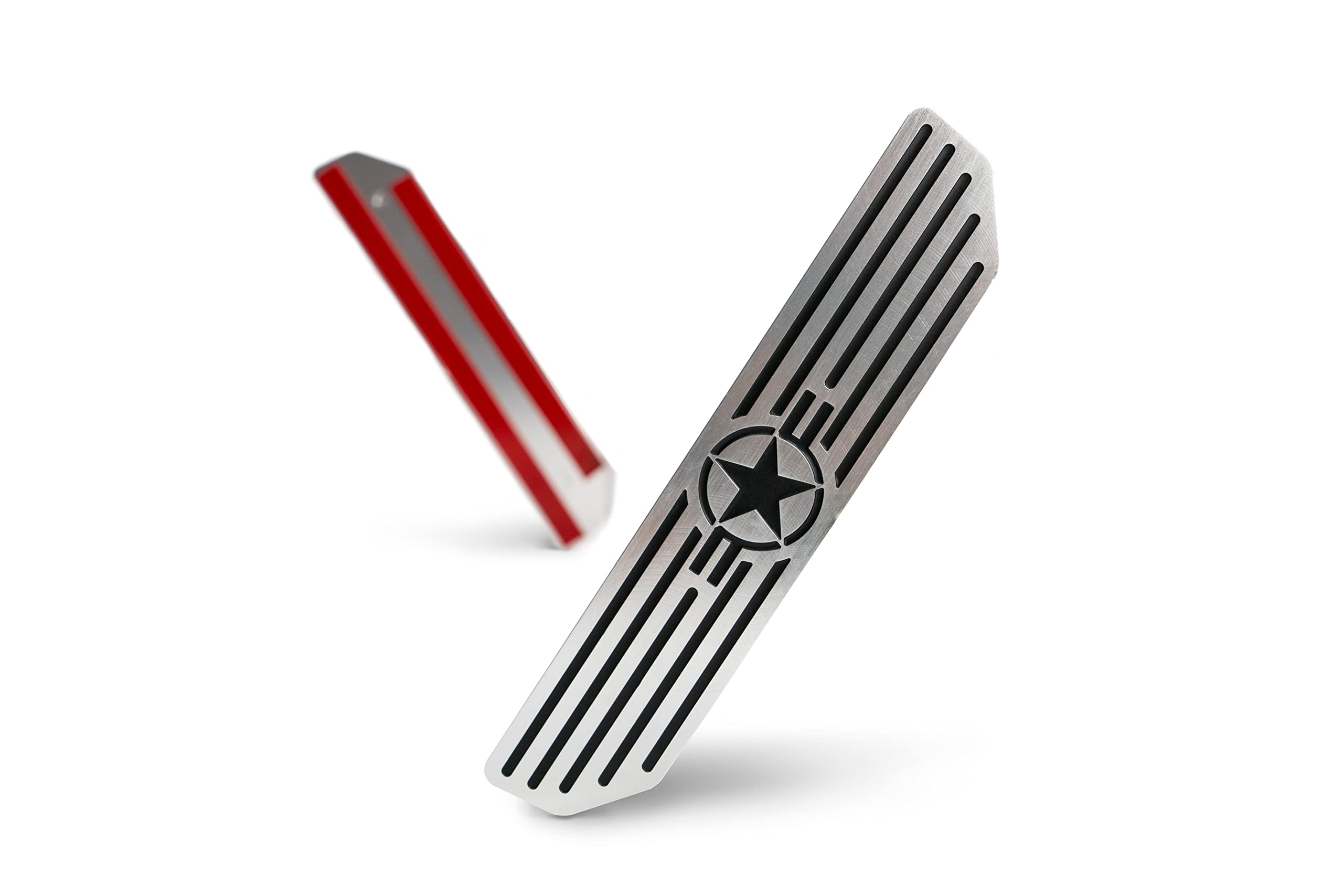 DV8 Offroad Door Sill Plates for 2018-2025 Wrangler JL and 2020-2025 JT Gladiator | 4-Door Models | Rear Pair | Embossed with Since 1941" | Billet Aluminum Construction