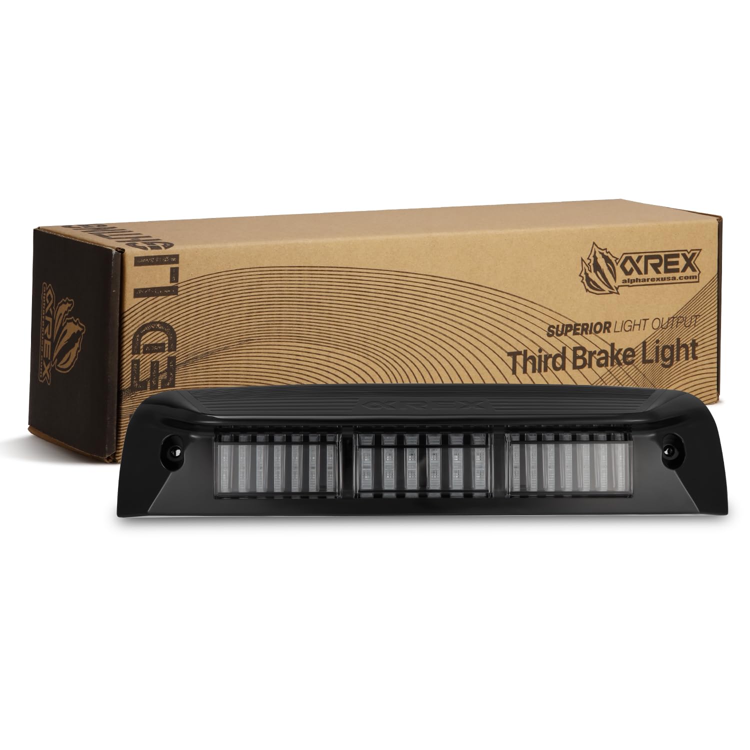 NOVA-Series AlphaRex Prismatic LED Third Brake Light for 09-18 Ram 1500/10-18 Ram 2500/3500 Black