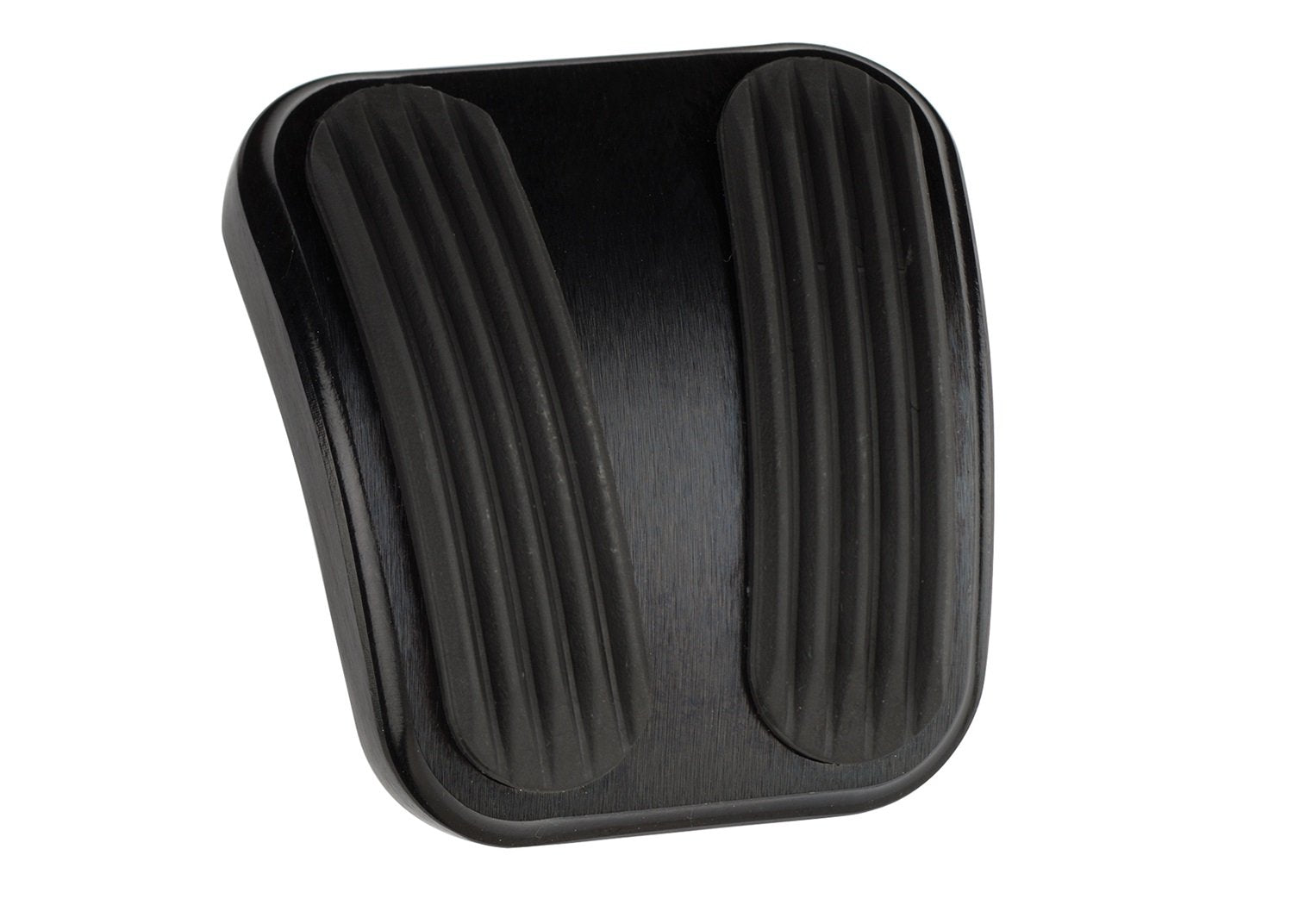 Midnight Series Lokar XBAG-6181 Black Billet Aluminum Curved E-Brake Pad with Rubber Insert