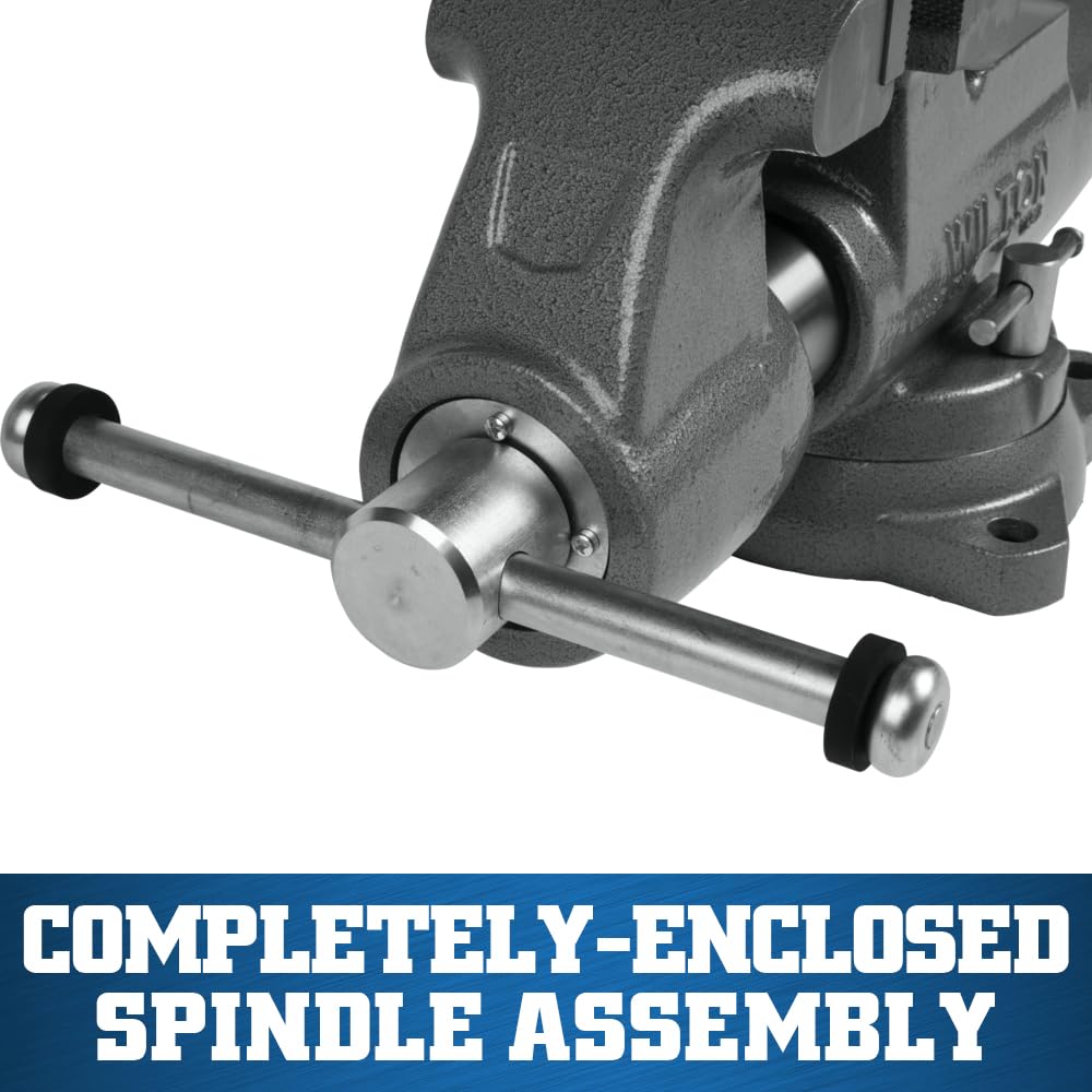 Wilton 4" Jaw Width Machinist Bench Vise, 6-1/2" Jaw Opening, 3-1/2" Throat (Model 400S)