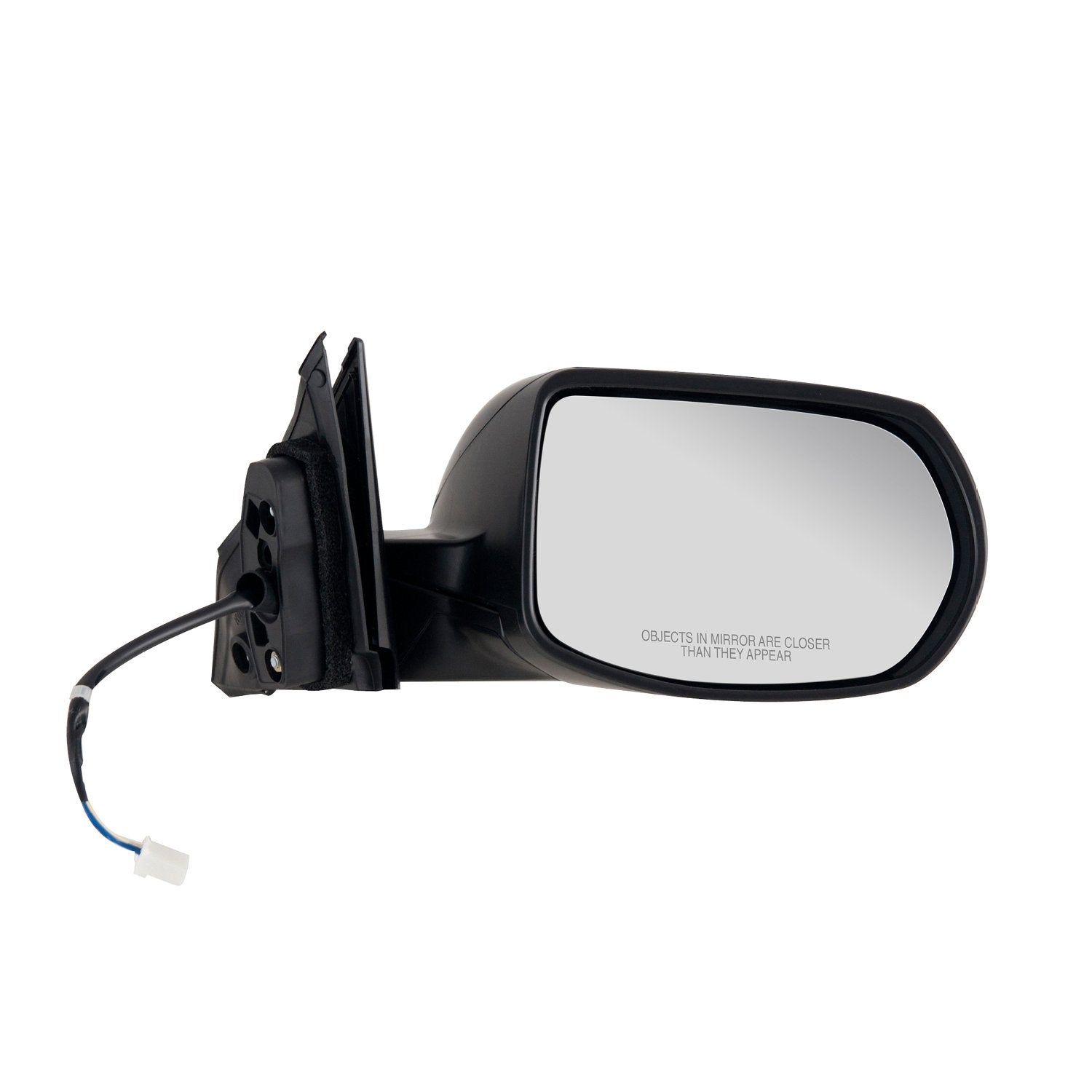 Fit System Side Passenger Mirror for Honda HR-V LX Model, Black, PTM Cover, Foldaway w/o CCD Camera, Power