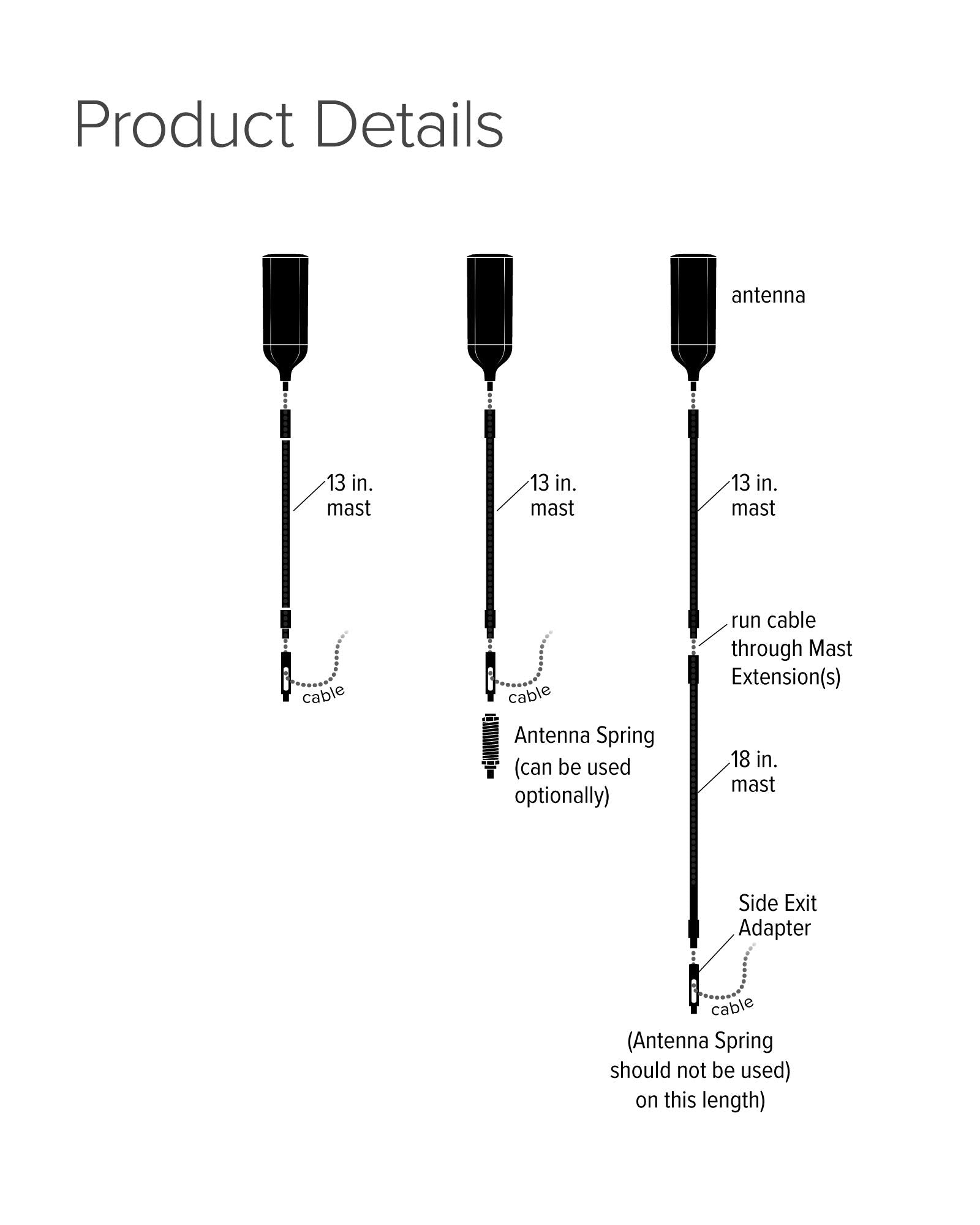 4G-OTR Trucker Edition Antenna weBoost, 17"