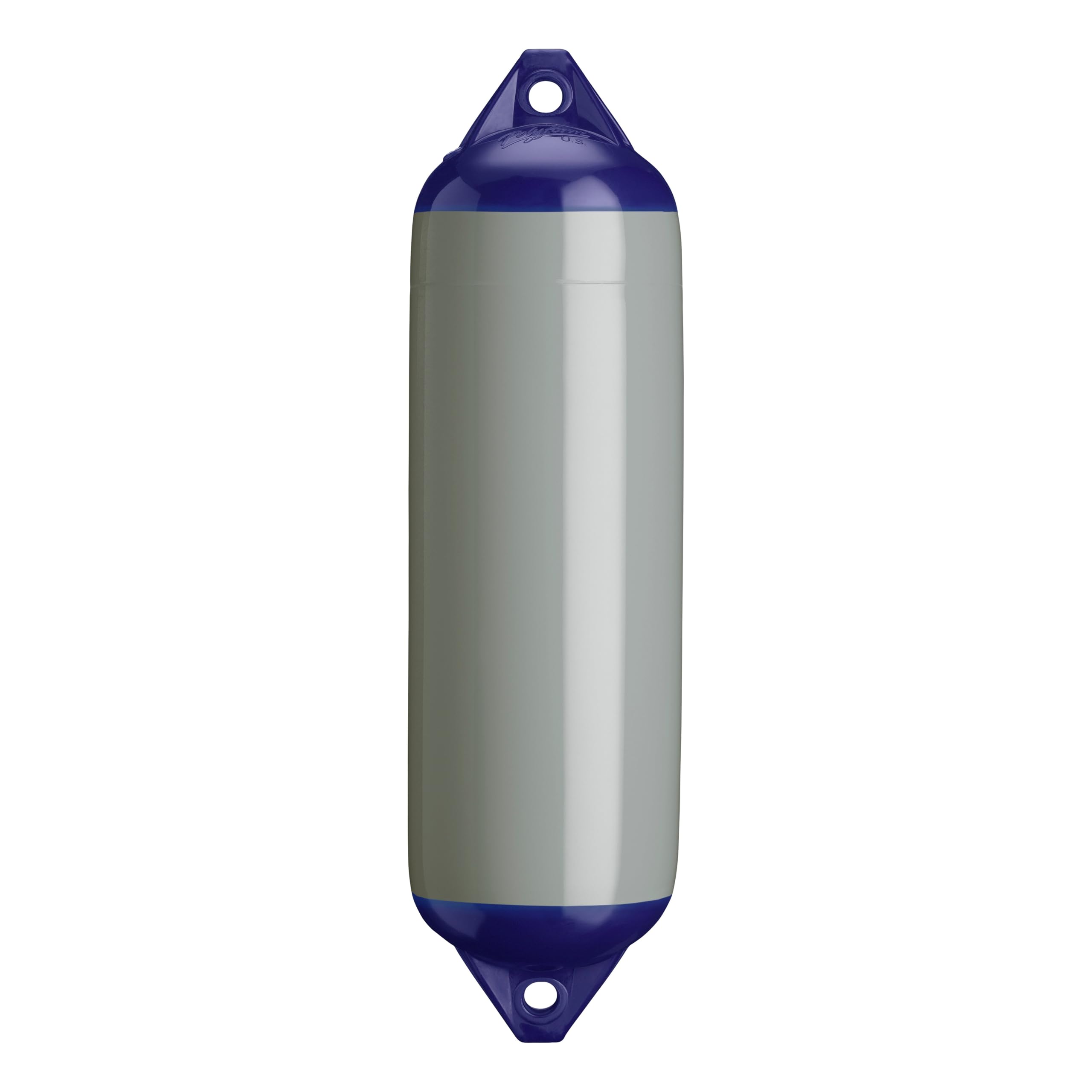 F-3 Standard Polyform Boat Fender Blue Ropehold - Grey