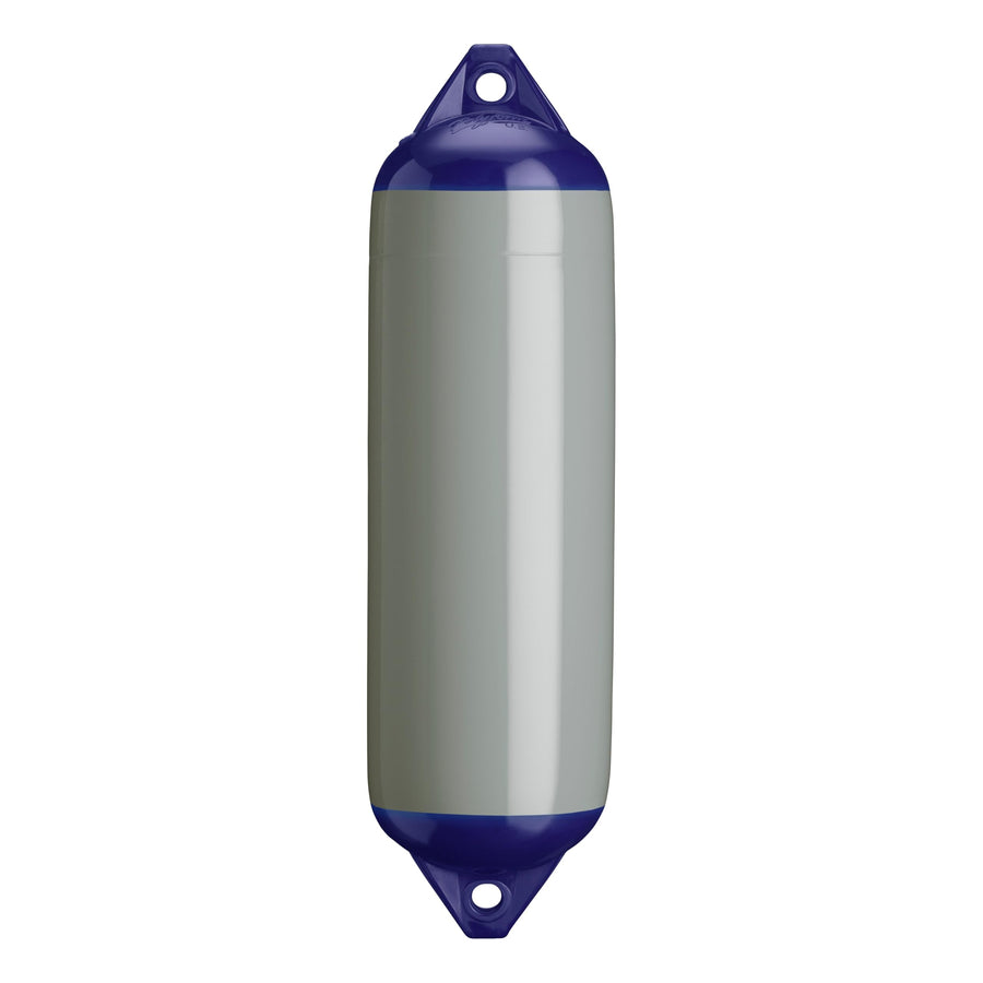 F-3 Standard Polyform Boat Fender Blue Ropehold - Grey