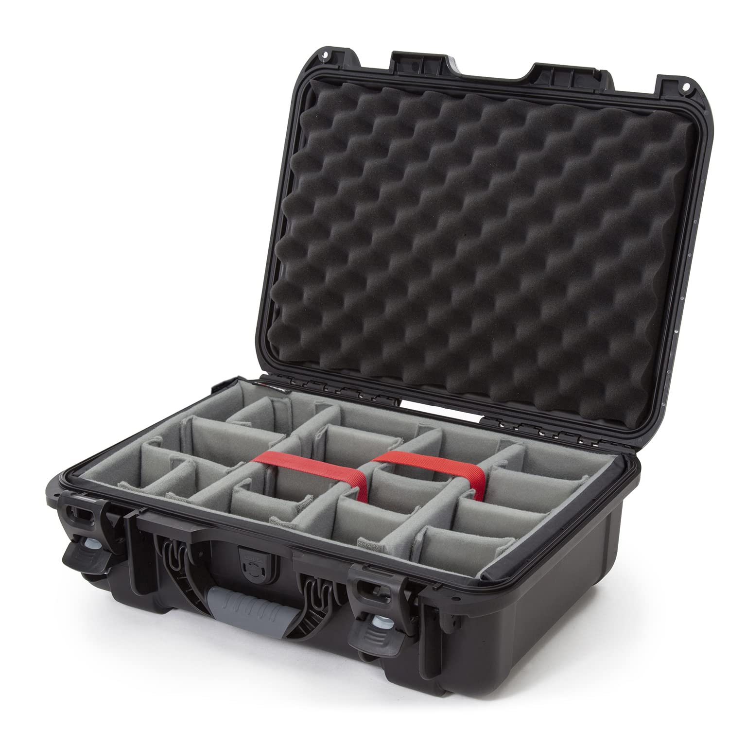 Waterproof NANUK 935 Hard Case with Carry-On Wheels and Padded Divider (Black)