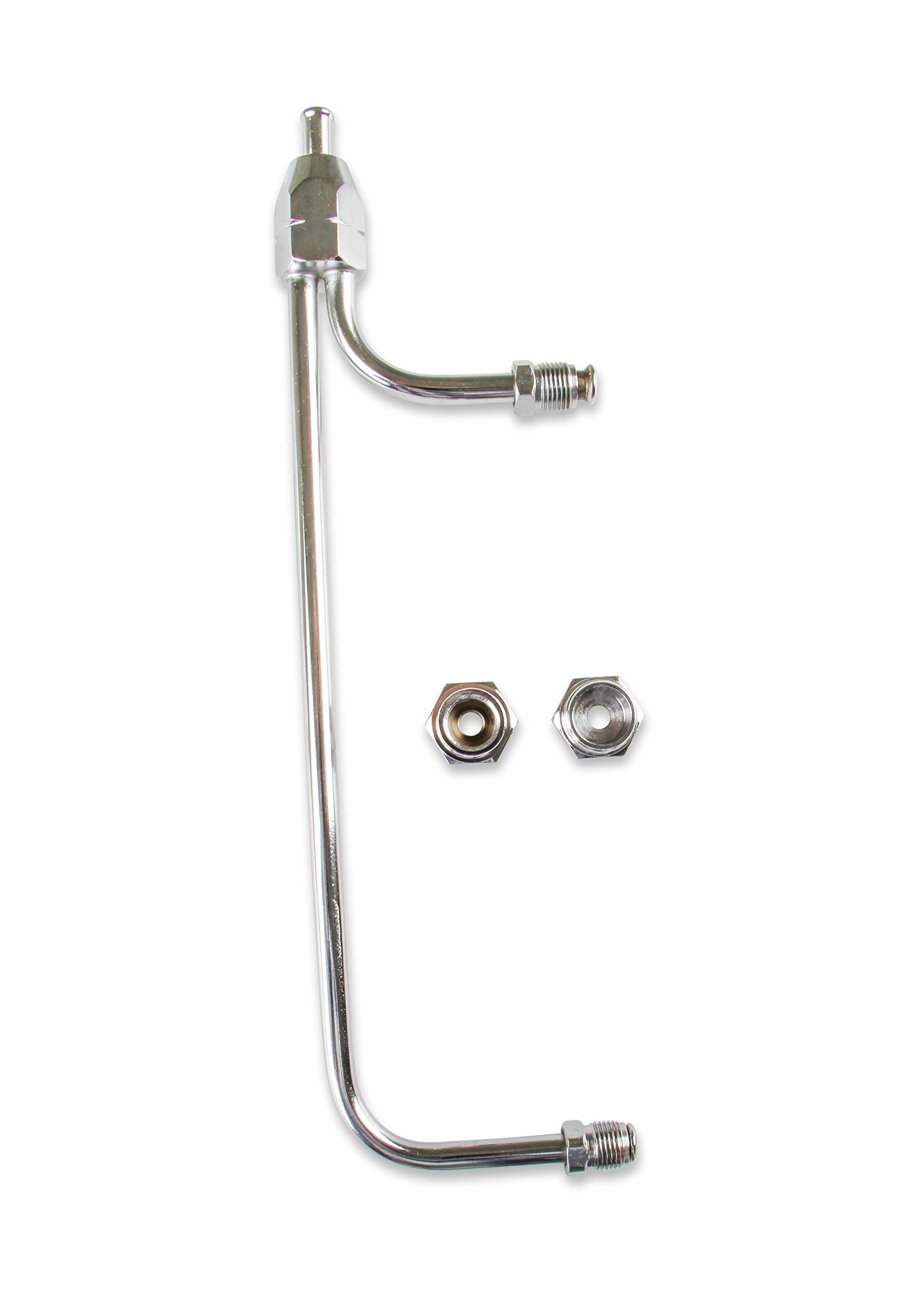 Chrome Gas Line Kit Mr. Gasket for Holley 4-Barrel Carburetor