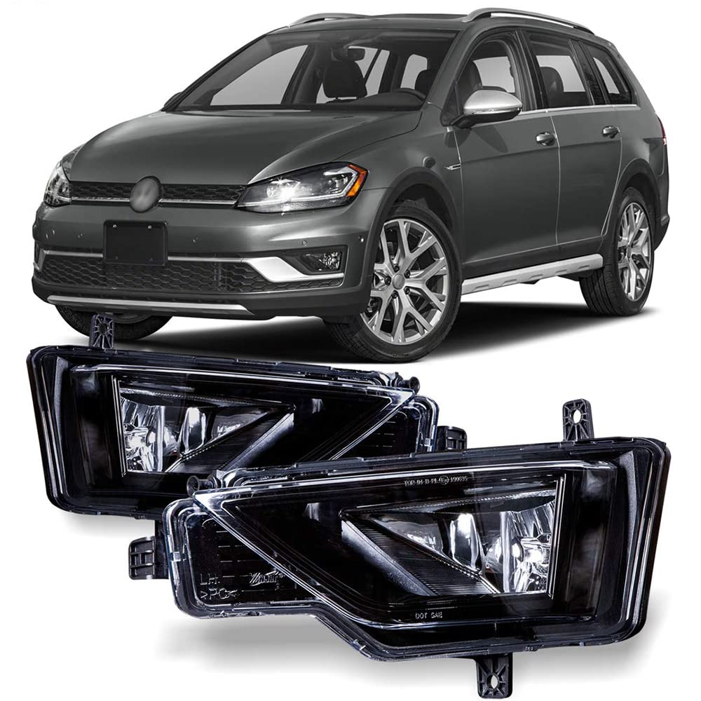 Fog Lights Winjet for Golf 2017 2018 2019 Alltrack FF-Fog Light