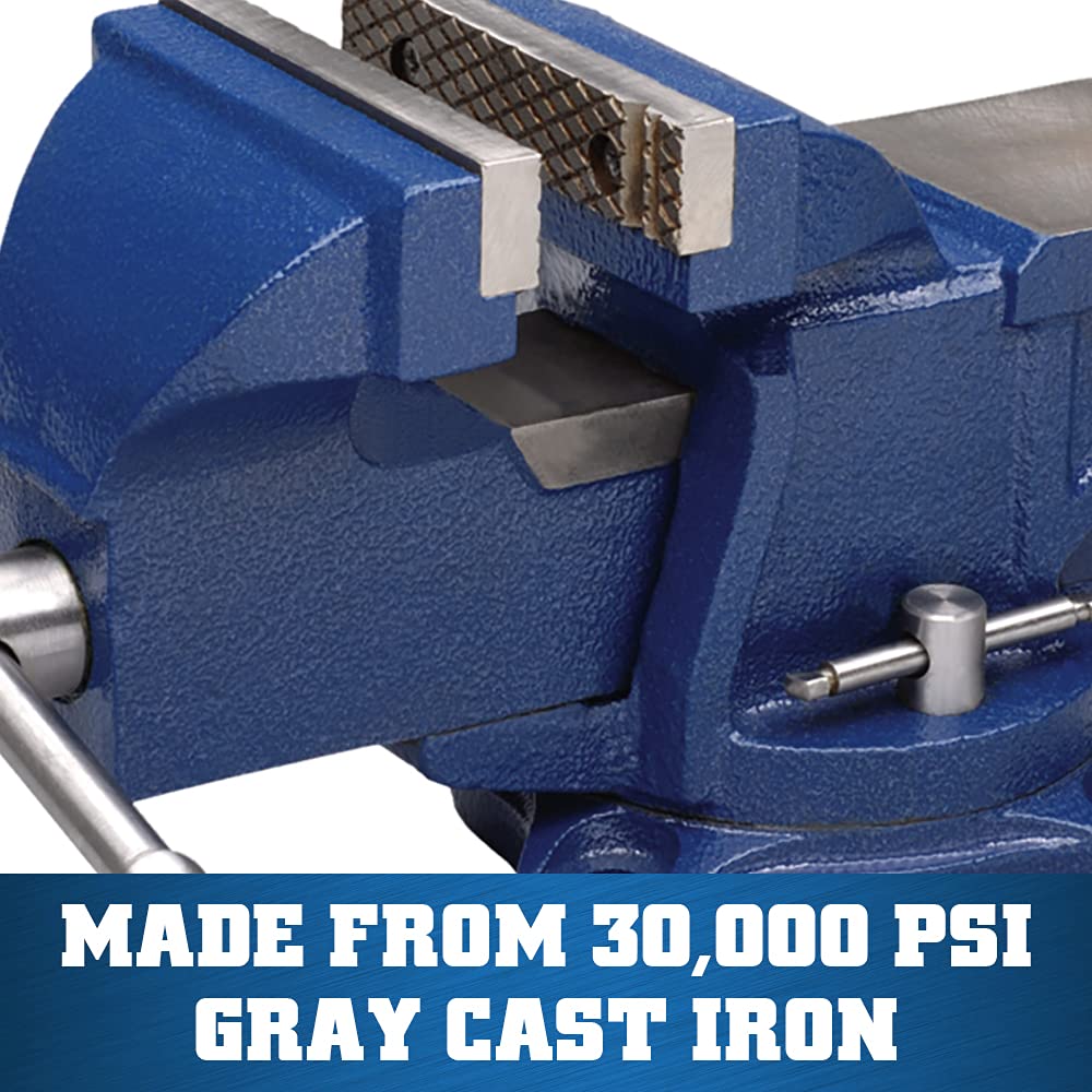General Purpose Wilton Bench Vise, 4" Jaw Width, 3" Max Jaw Opening, 2-1/4" Throat (11104)