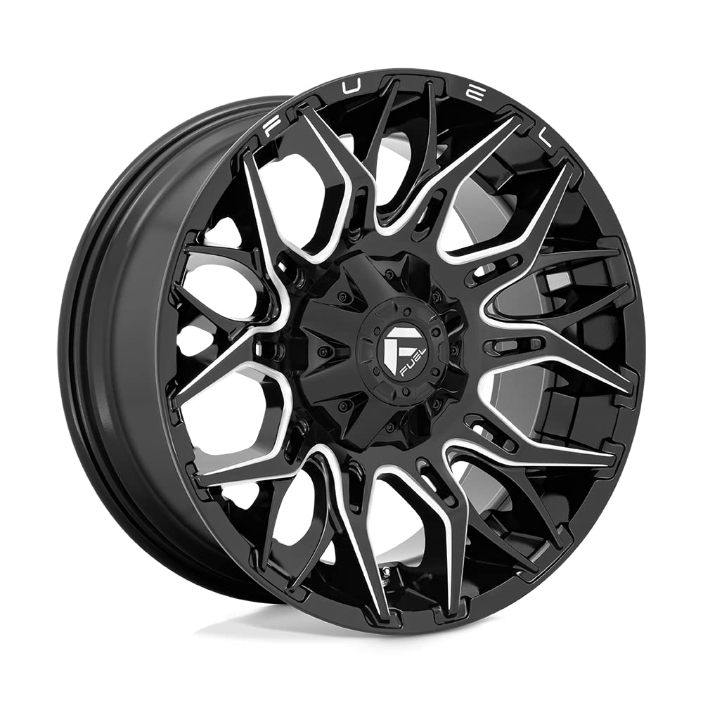 D769 TWITCH FUEL OFF-ROAD 20X10, 8X6.5, 4.79, 18mm GLOSSY BLACK MILLED - D76920008247