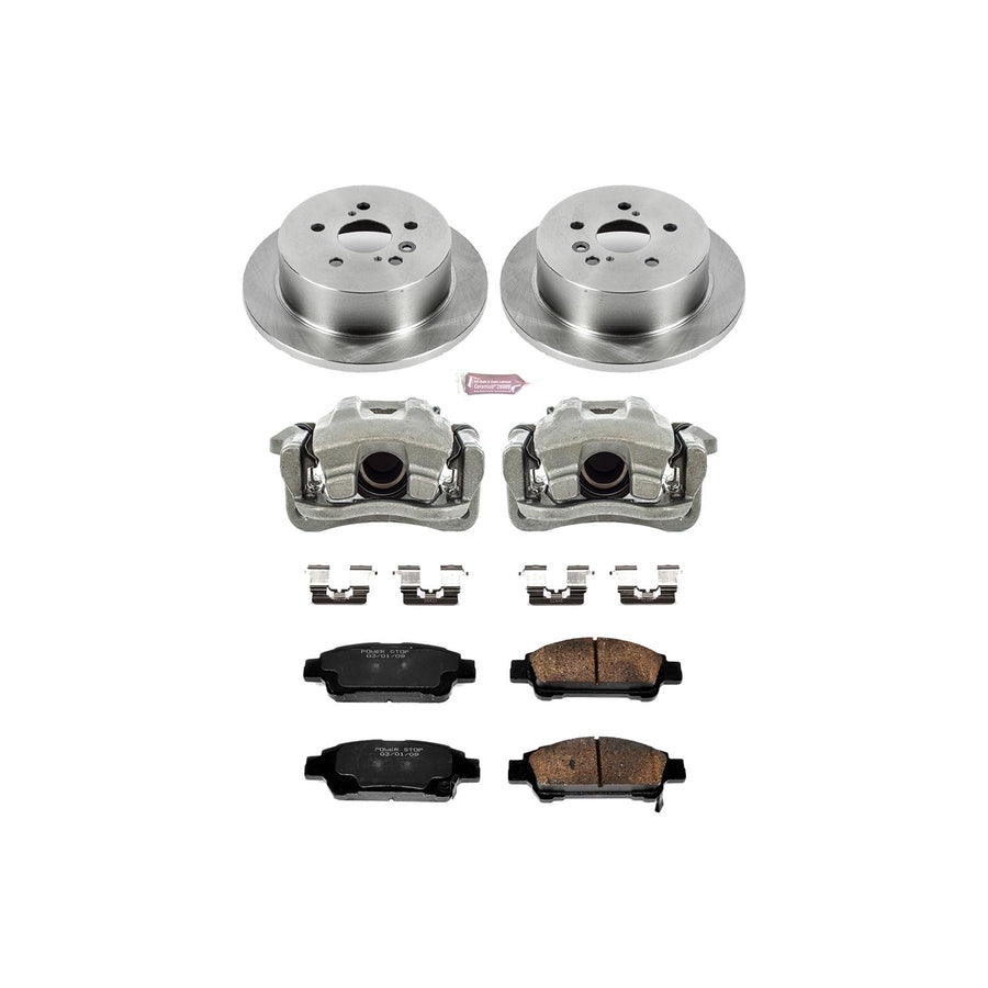 Power Stop KCOE5498 1-Click Autospecialty OE Replacement Brake Kit with Calipers For Toyota Sienna 2004-2010 [Model Specific]