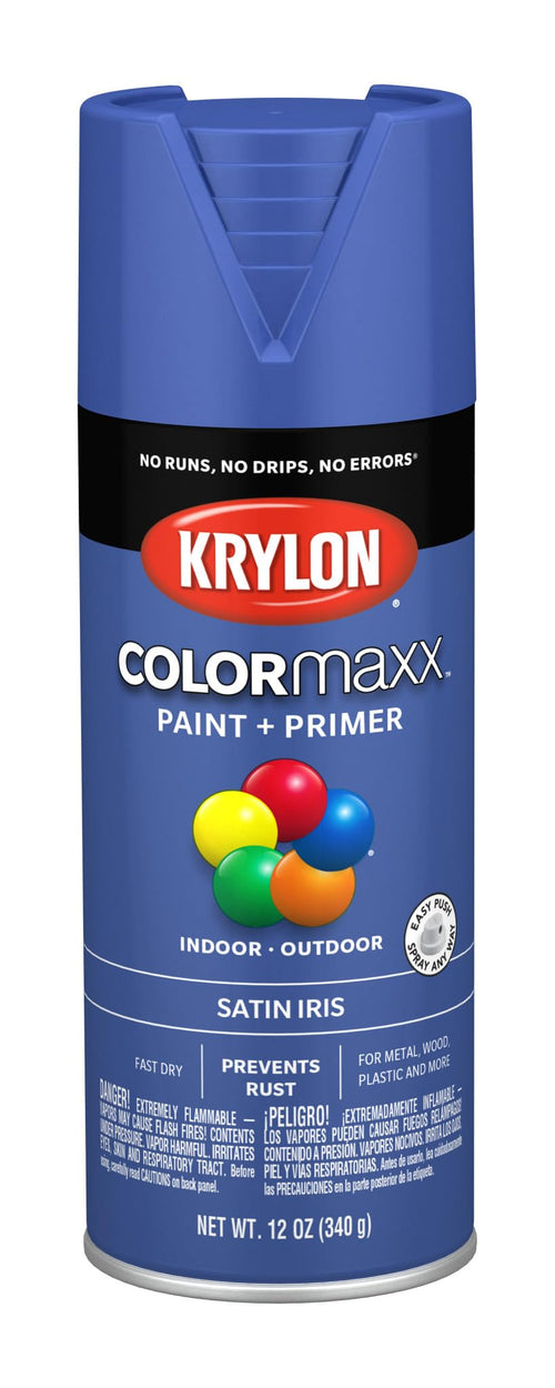 Krylon Colormaxx K05564007 Spray-Paints, 12 Ounce (Pack of 1), Iris