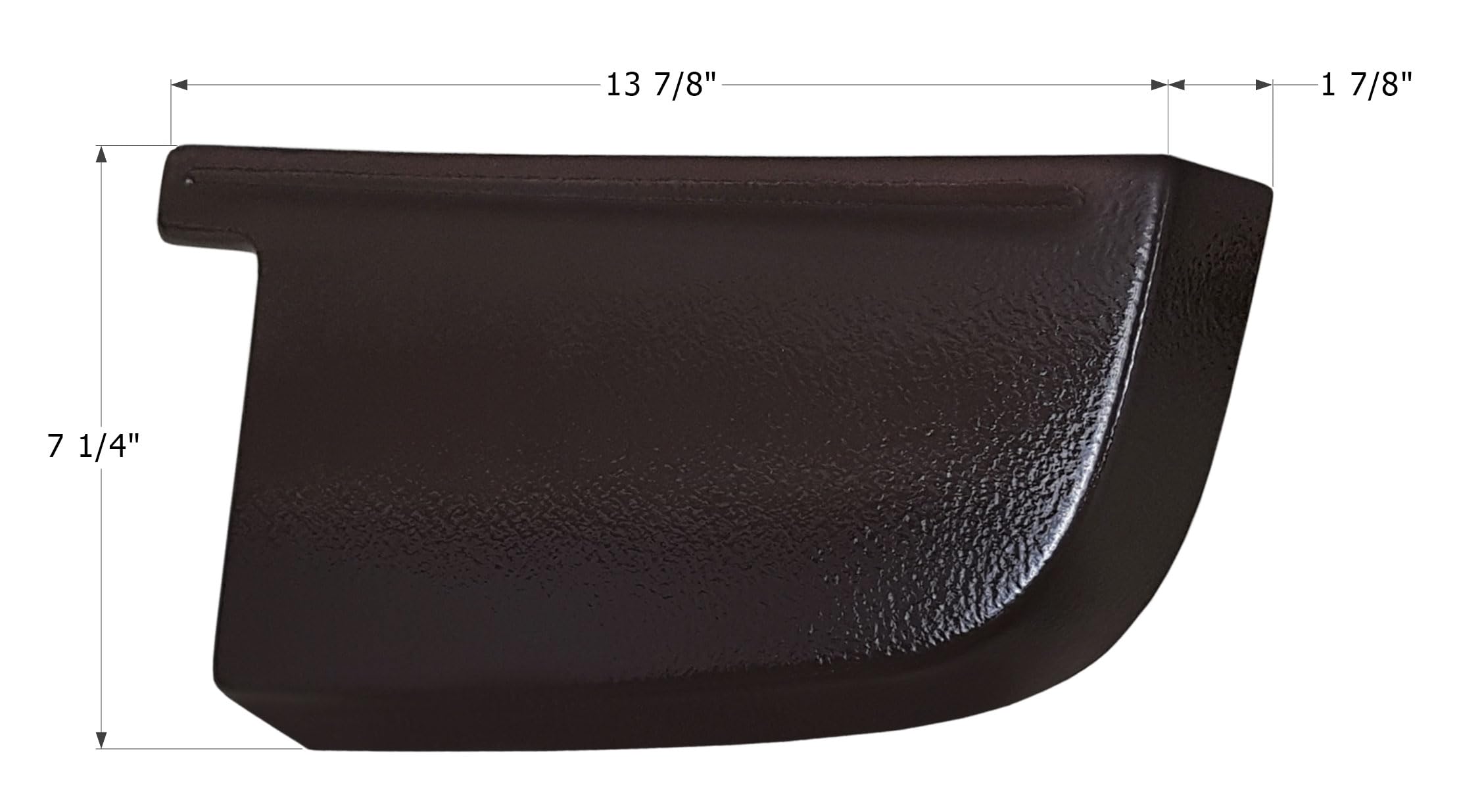 ICON 12897 Rear Corner Cap, RH, Forest River, Rockwood, Brown