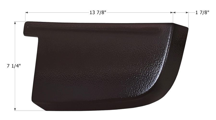 ICON 12897 Rear Corner Cap, RH, Forest River, Rockwood, Brown