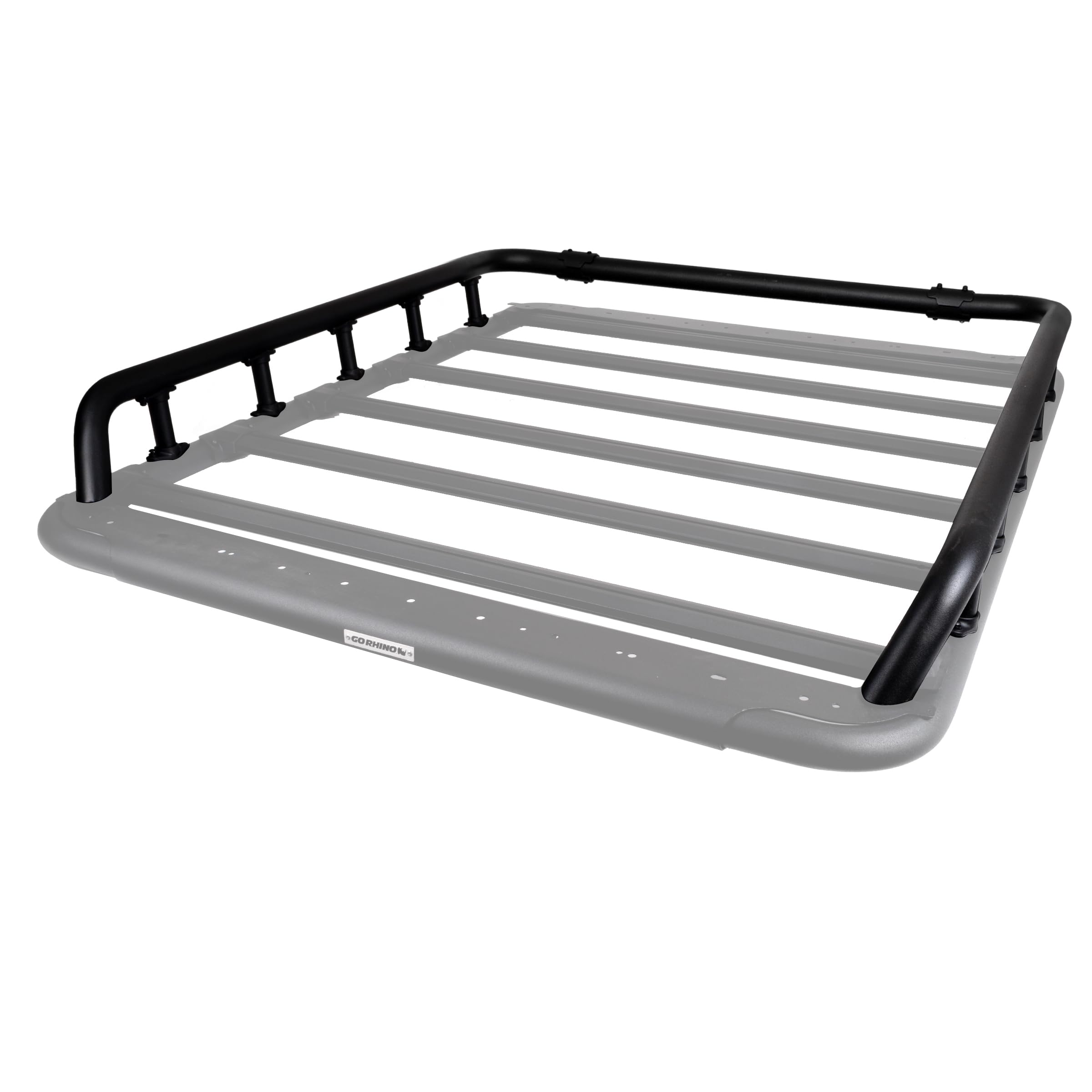 Go Rhino Tri-Rail Kit SRM500 | Aluminum, Textured Black | 5935062T | Fits Go Rhino 65" SRM500 Roof Racks