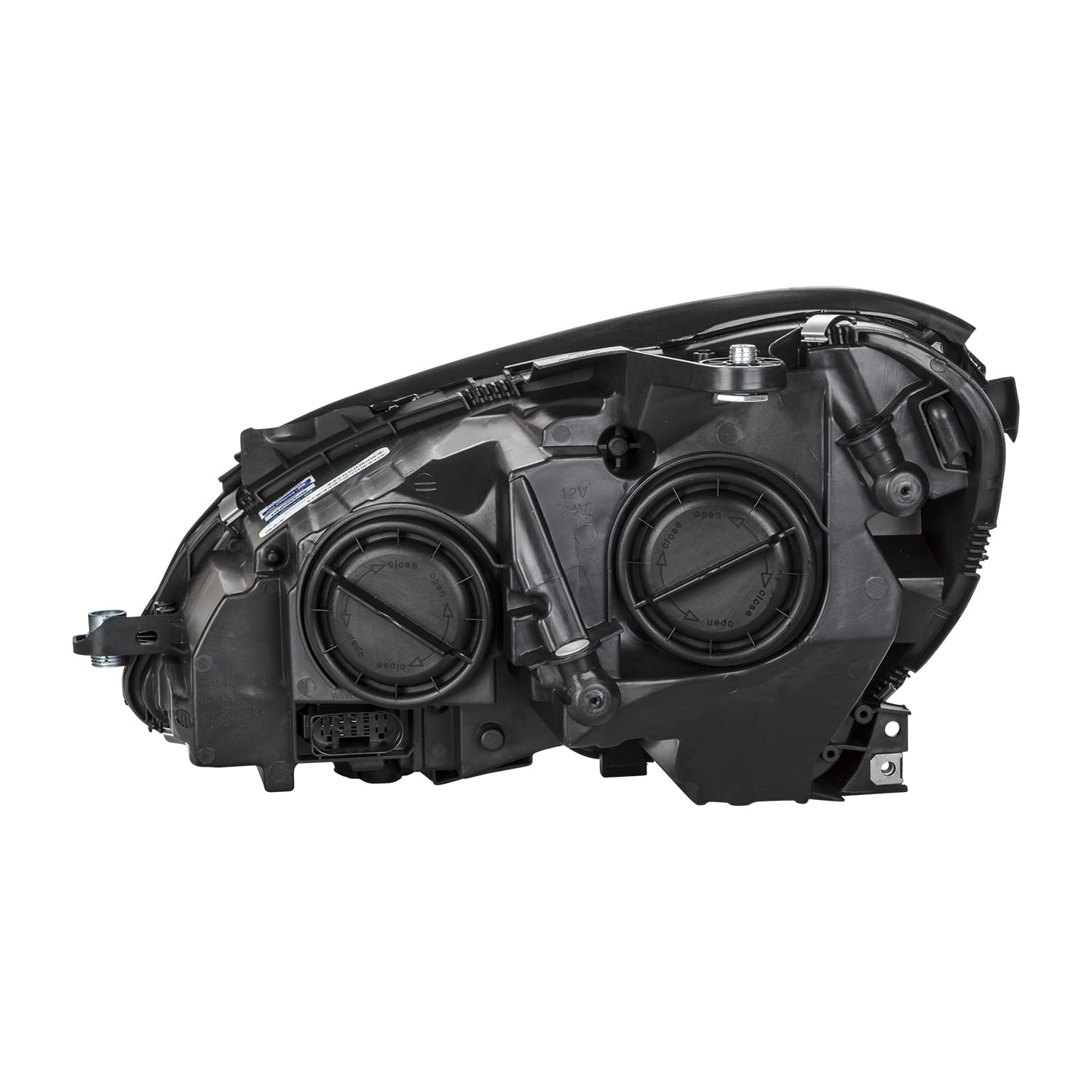 Right TYC Headlight Assembly Compatible with 2012-2015 Mercedes Benz C-Class