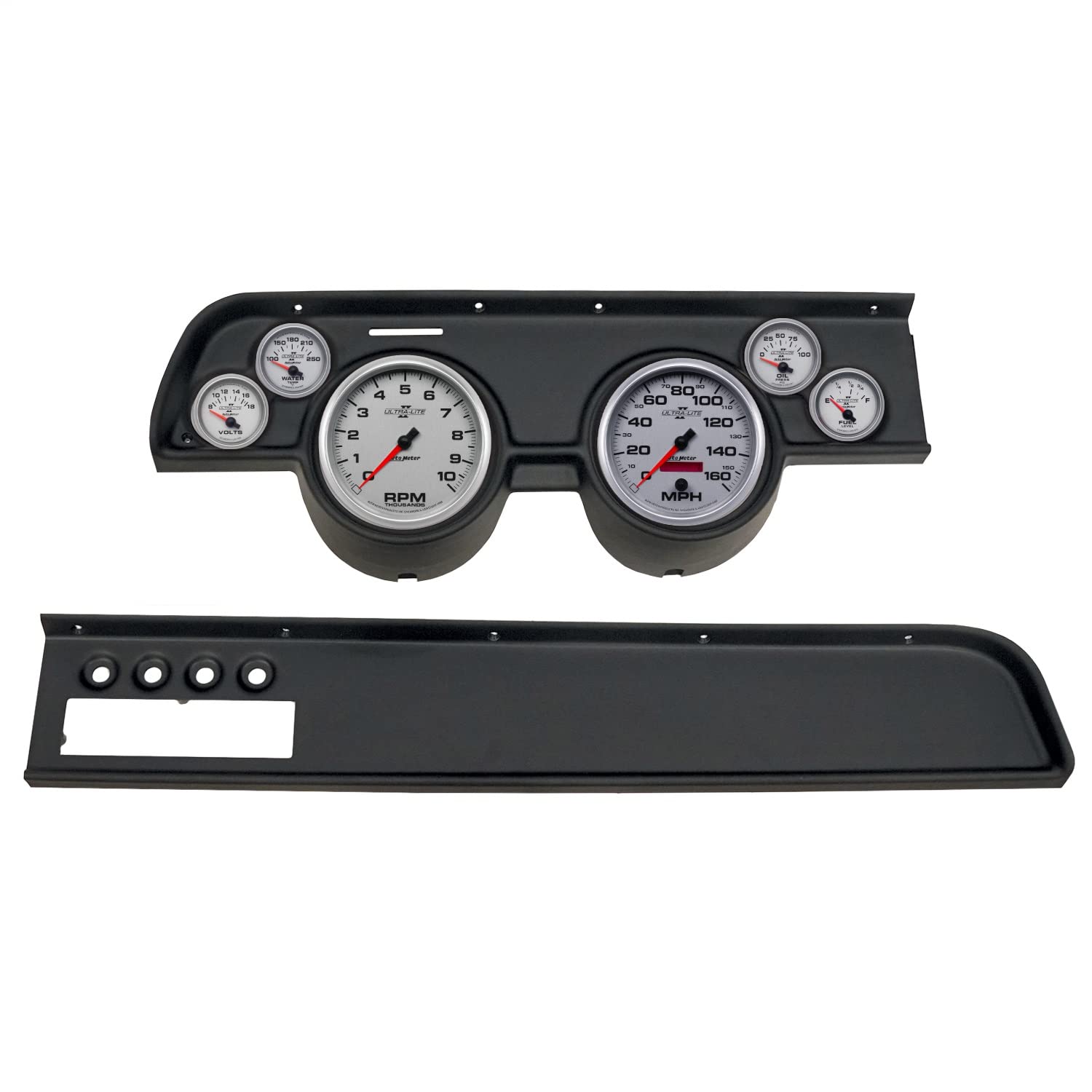 AutoMeter Dash Kit Direct Fit, (3 3/8" X2, 2 1/16" X4), MERC Cougar Ac 67-68, Ultra-Lite Ii (2115-14)
