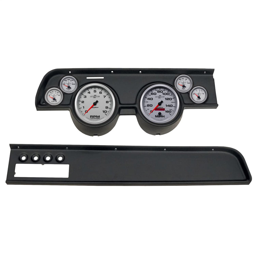 AutoMeter Dash Kit Direct Fit, (3 3/8" X2, 2 1/16" X4), MERC Cougar Ac 67-68, Ultra-Lite Ii (2115-14)