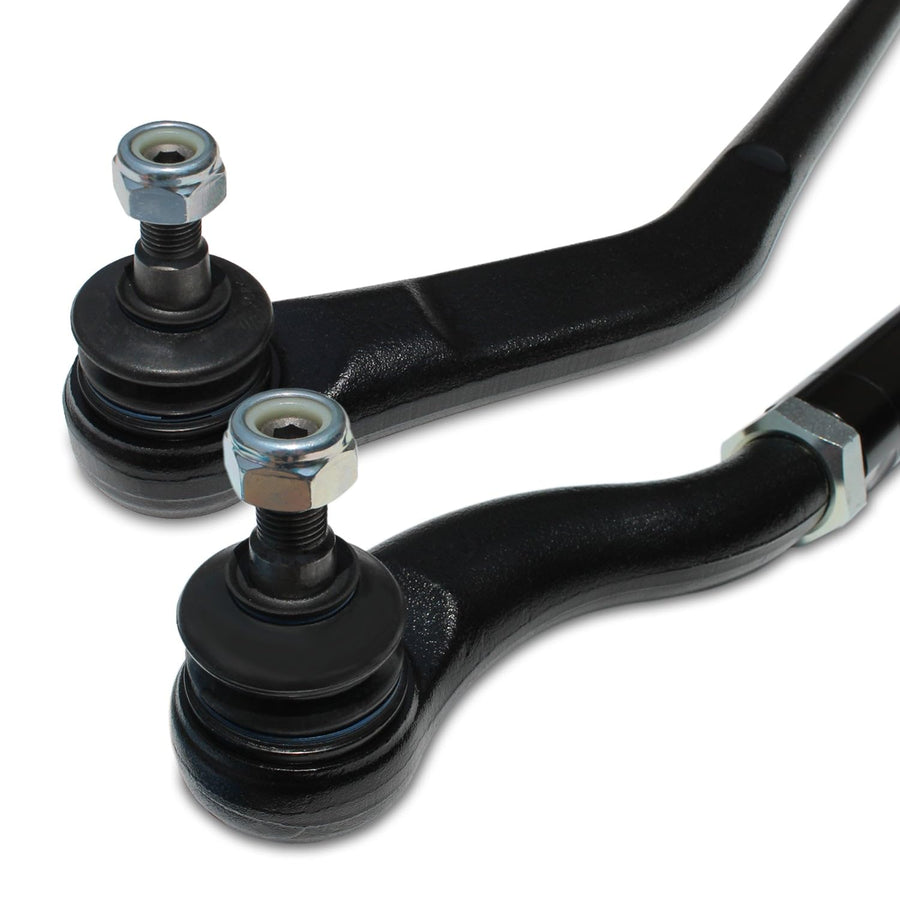 Suspension Tie Rod and Drag Link RSO with Steering Stabilizer Relocation Bracket Adjustable Heavy Duty Kit 0-3 inch Lift Compatible with 07-18 Wrangler JK/JKU
