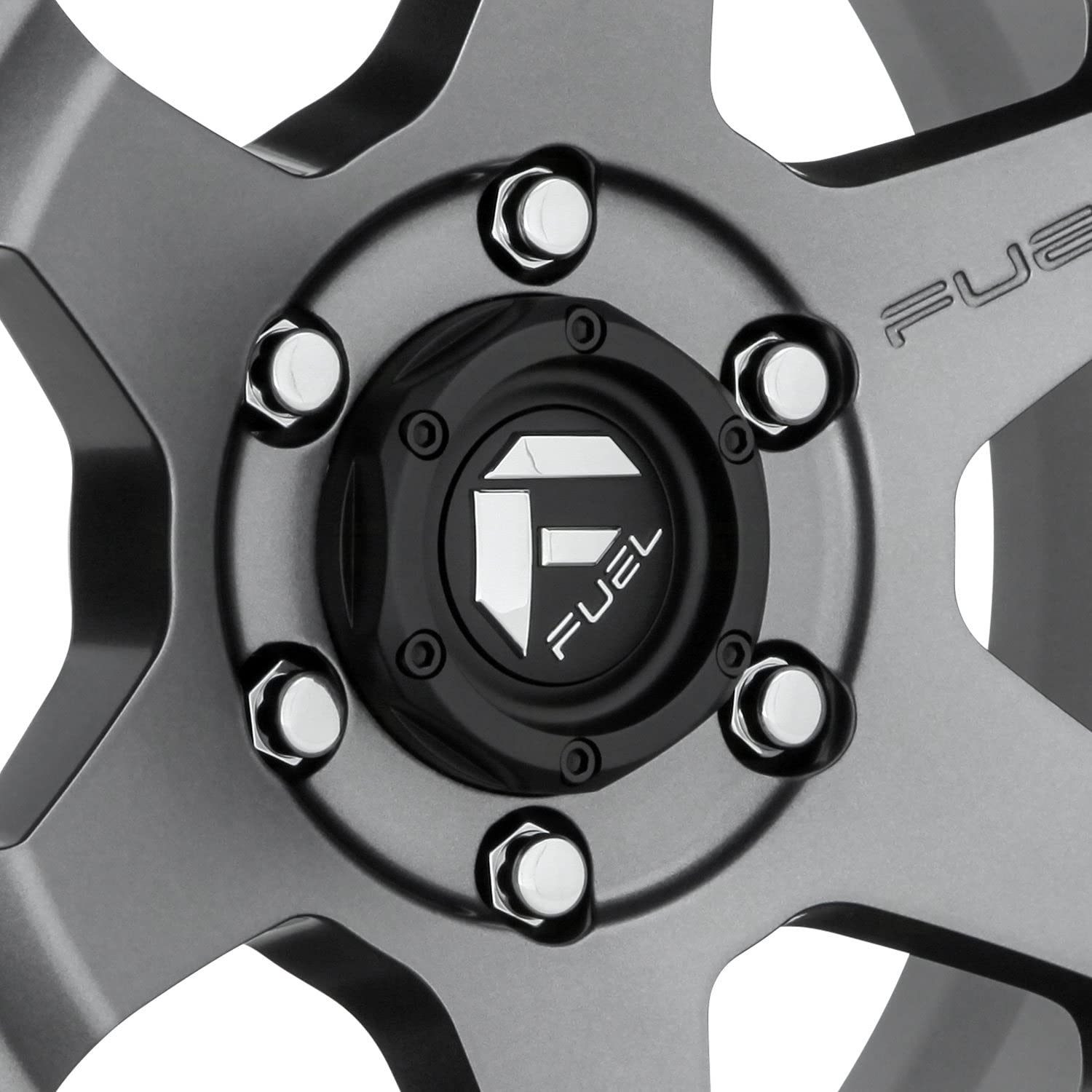 D665 Fuel Offroad SHOK Gun Metal Wheel with Painted and TPMS Compatible (17 x 9. inches /5 x 110 mm, 1 mm Offset)