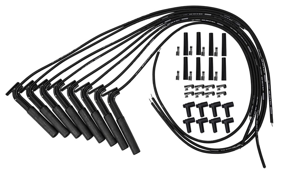 Ultra 40 Moroso Black Hemi Wire Set, Use w/Remote Ignition Coils