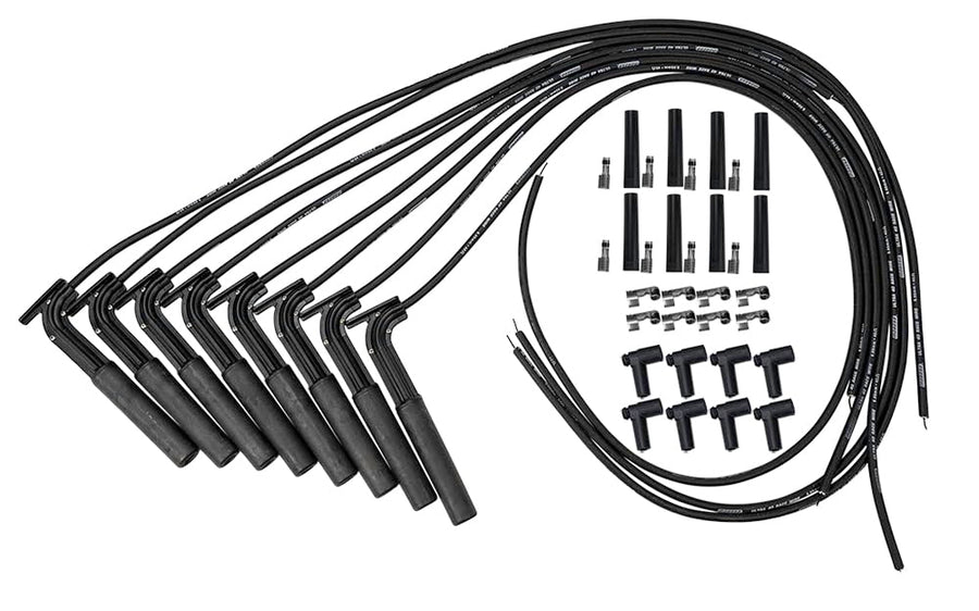 Ultra 40 Moroso Black Hemi Wire Set, Use w/Remote Ignition Coils