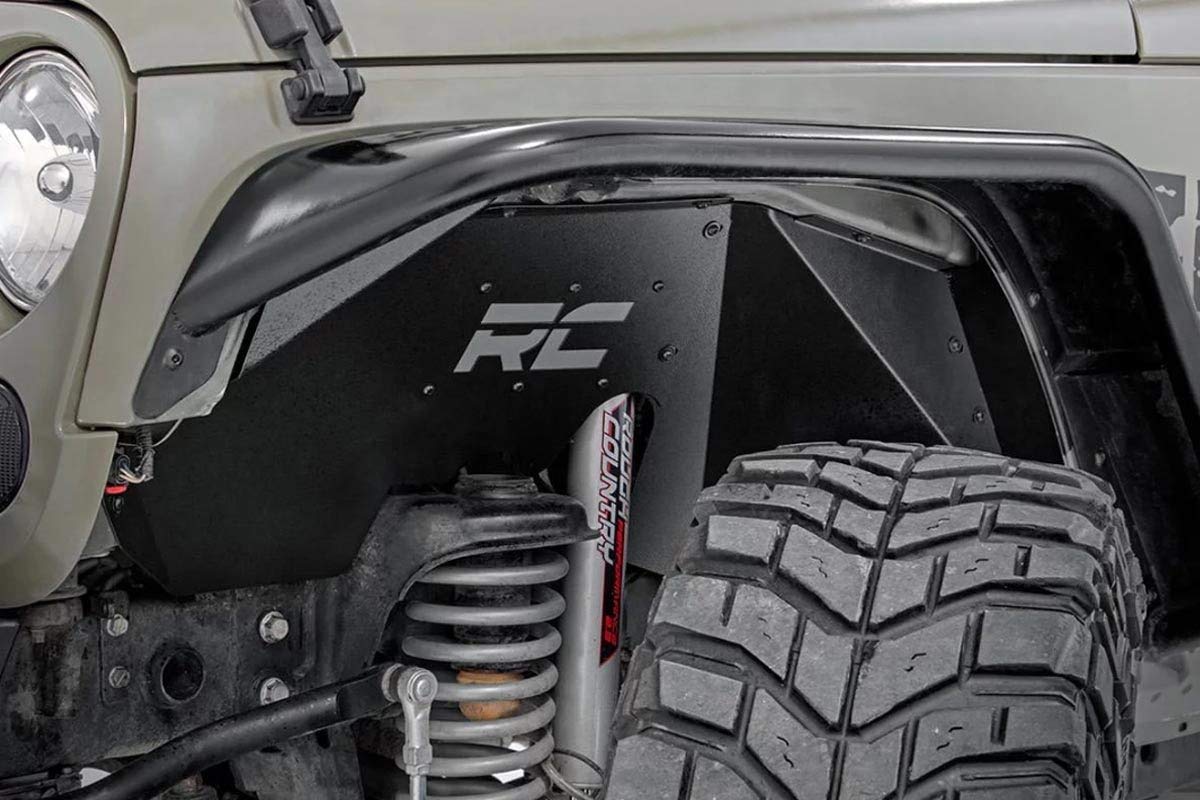 Rough Country Inner Fenders Front & Rear for 2007-2018 Jeep Wrangler JK - 10511