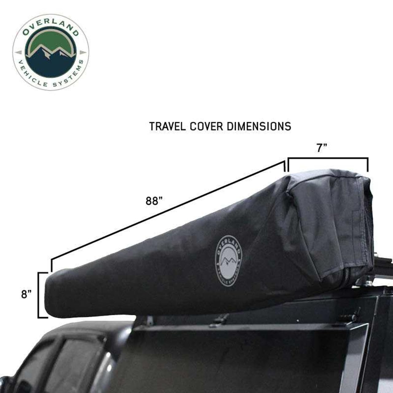 XD Nomadic 270 Degree Awning with Lights Overland Vehicle Systems Driver Side | Includes Travel Cover | Waterproof Fabric | 129 SQ FT Coverage