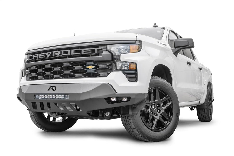 Fab Fours Vengeance CS22-D5661-1 Front Bumper fits 22-22 Chevrolet Silverado 1500 - w/No Guard - Black Powder Coat - For Mount LED Cube Lights