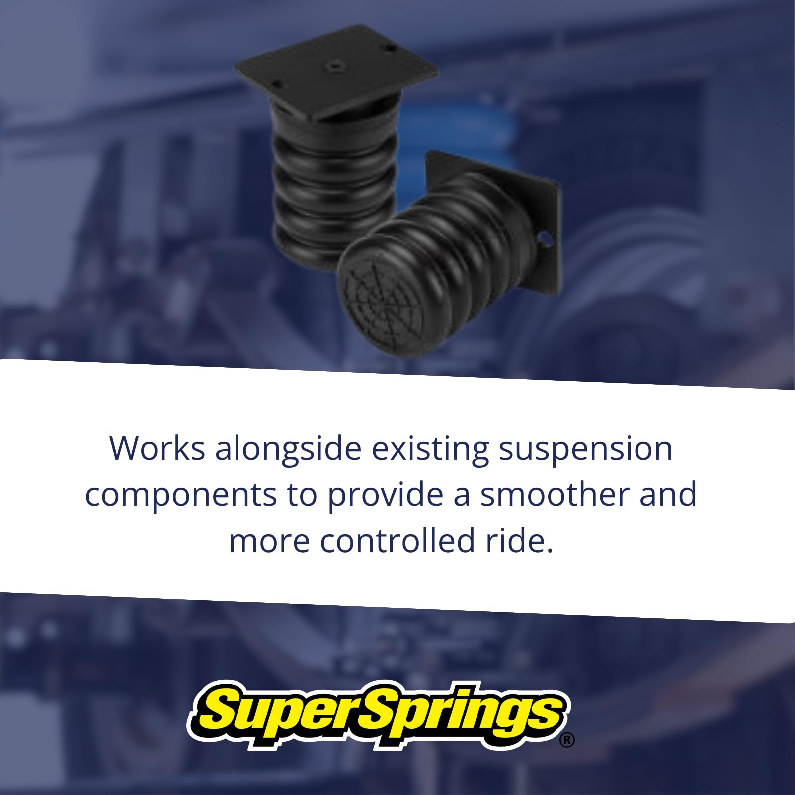 SumoSprings Rear for Dodge RAM 2500|3500, Dodge RAM 4500|5500 | Left/Right Pair | SSR-302-47 | 1500 (lb) Capacity at 50% Compression | Made in The USA