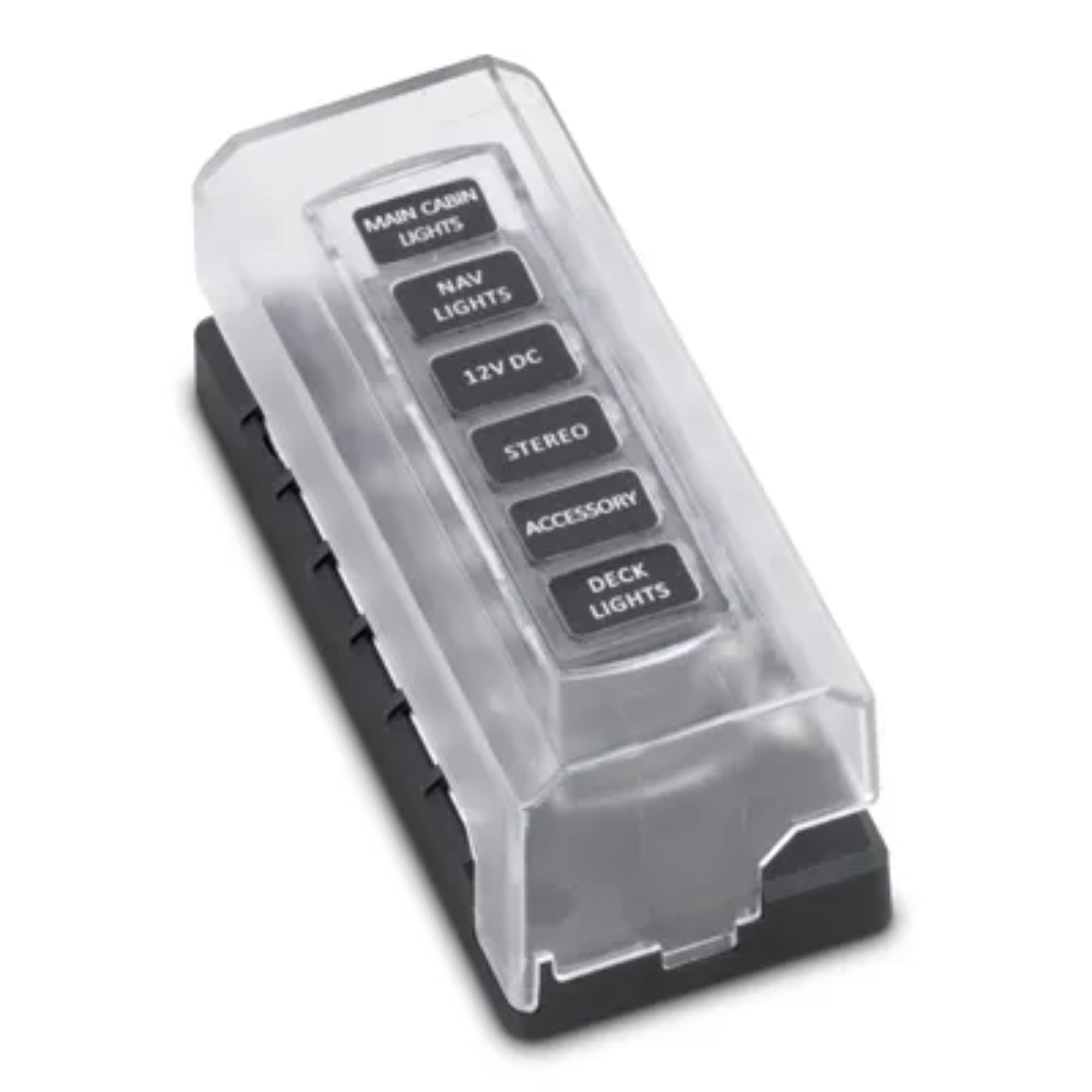 FS40850 Sierra 408 Series Fuse Block, 6 Gang Independent Source