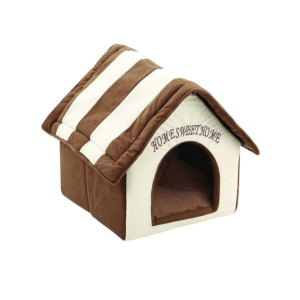 Pet Kennel FENXIMEI Removable and Washable Dog House Dog Bed Cat Litter (Color, Size : 3839.545)