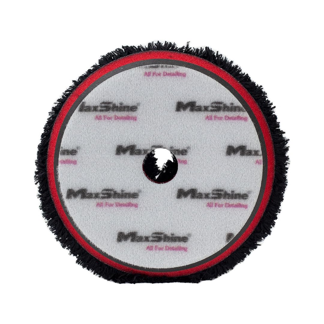 6” Maxshine Microfiber One-Step Polishing Pad | EVA Foam with Hook & Loop Backing for Fast Pad Changes & Uniform Pressure | Compatible with DA & Rotary Polishers | Paint Correction & Swirl Removal