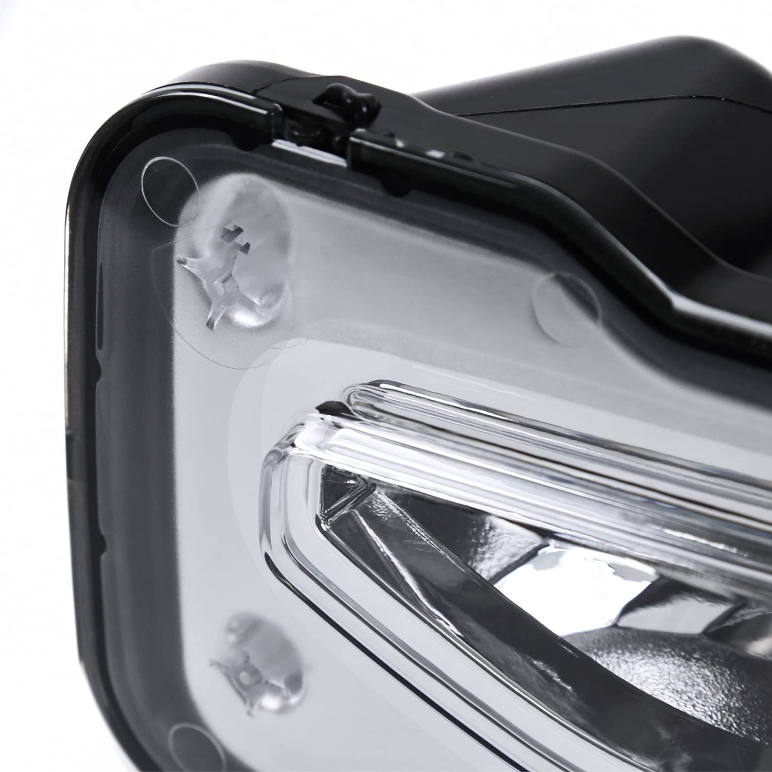 LED Fog Lights Spec-D Tuning Clear Lens + Built-In LED Bulbs + Switch Included Compatible with 2016-2018 GMC Sierra 1500 L+R Pair Assembly