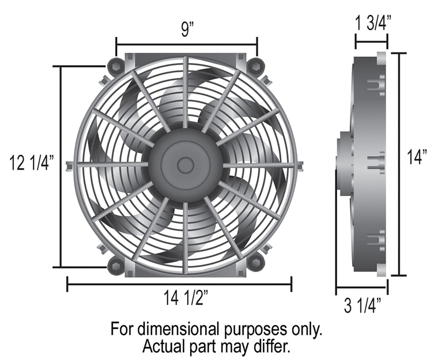 16014 Derale 14" Tornado Electric Fan